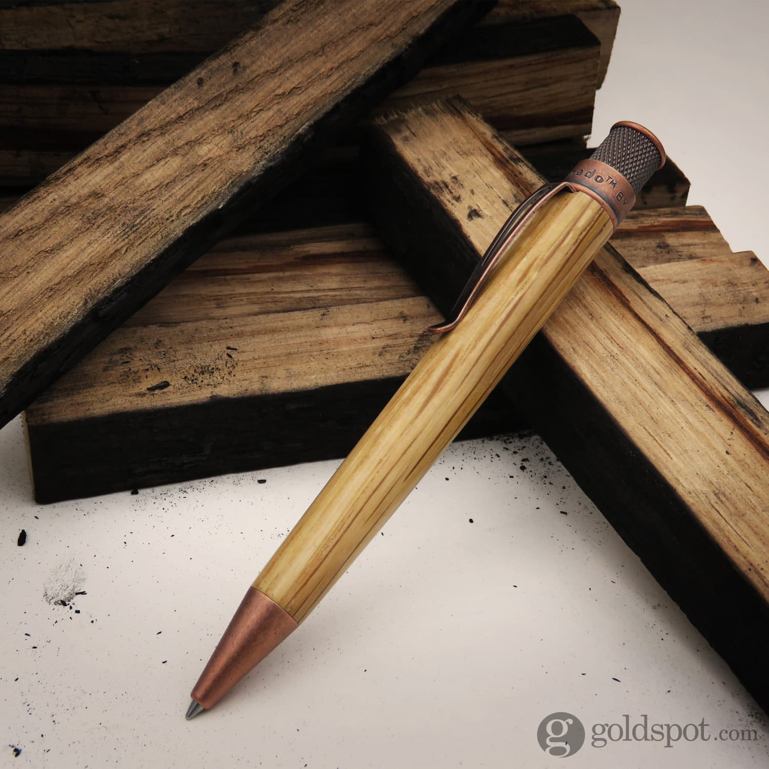 Retro 51 Tornado Woodworks Rollerball Pen in Bourbon Barrel - Image 9