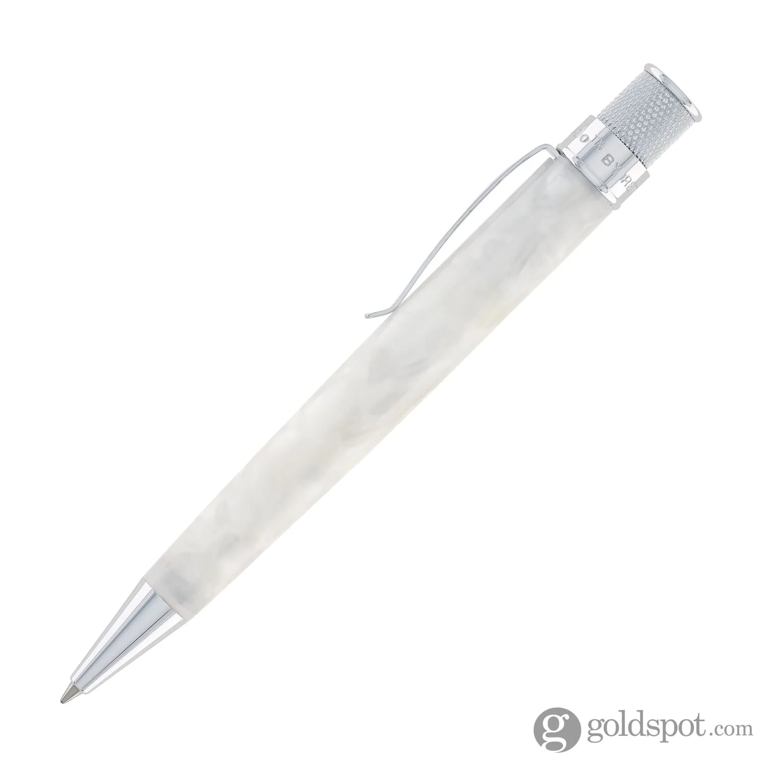 Retro 51 Vault Tornado Acrylic Rollerball Pen in Opal White - Image 4