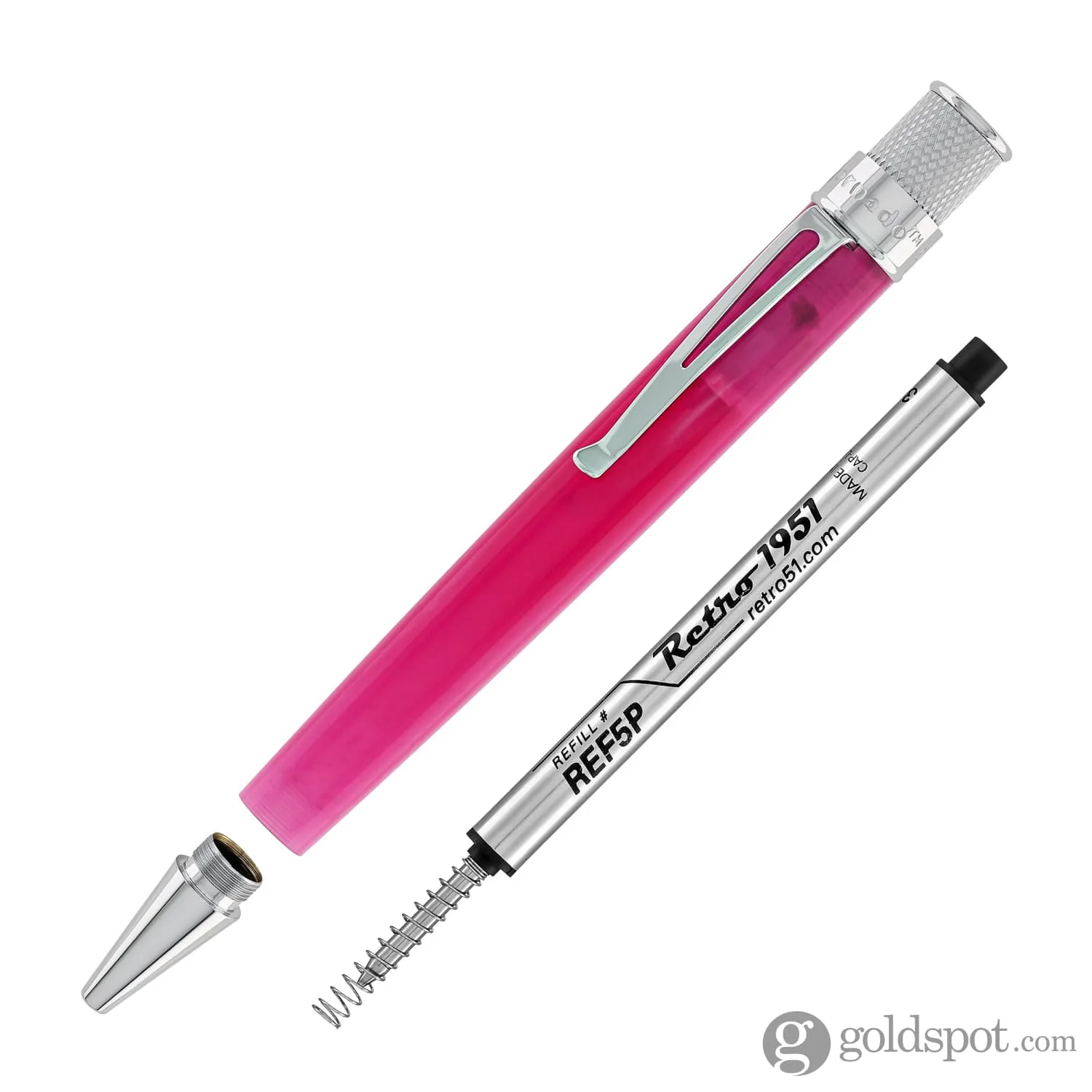 Retro 51 Vault Tornado Acrylic Rollerball Pen in Pink Cotton Candy - Image 6