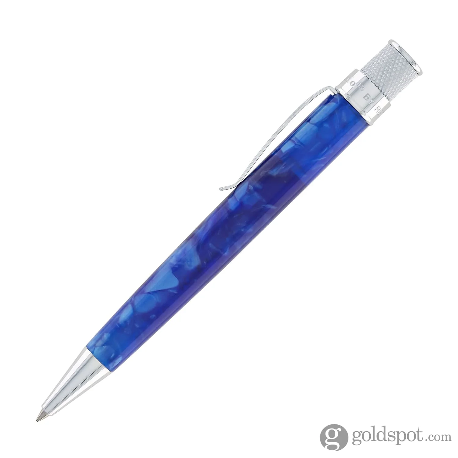 Retro 51 Vault Tornado Acrylic Rollerball Pen in Sapphire Blue - Image 4