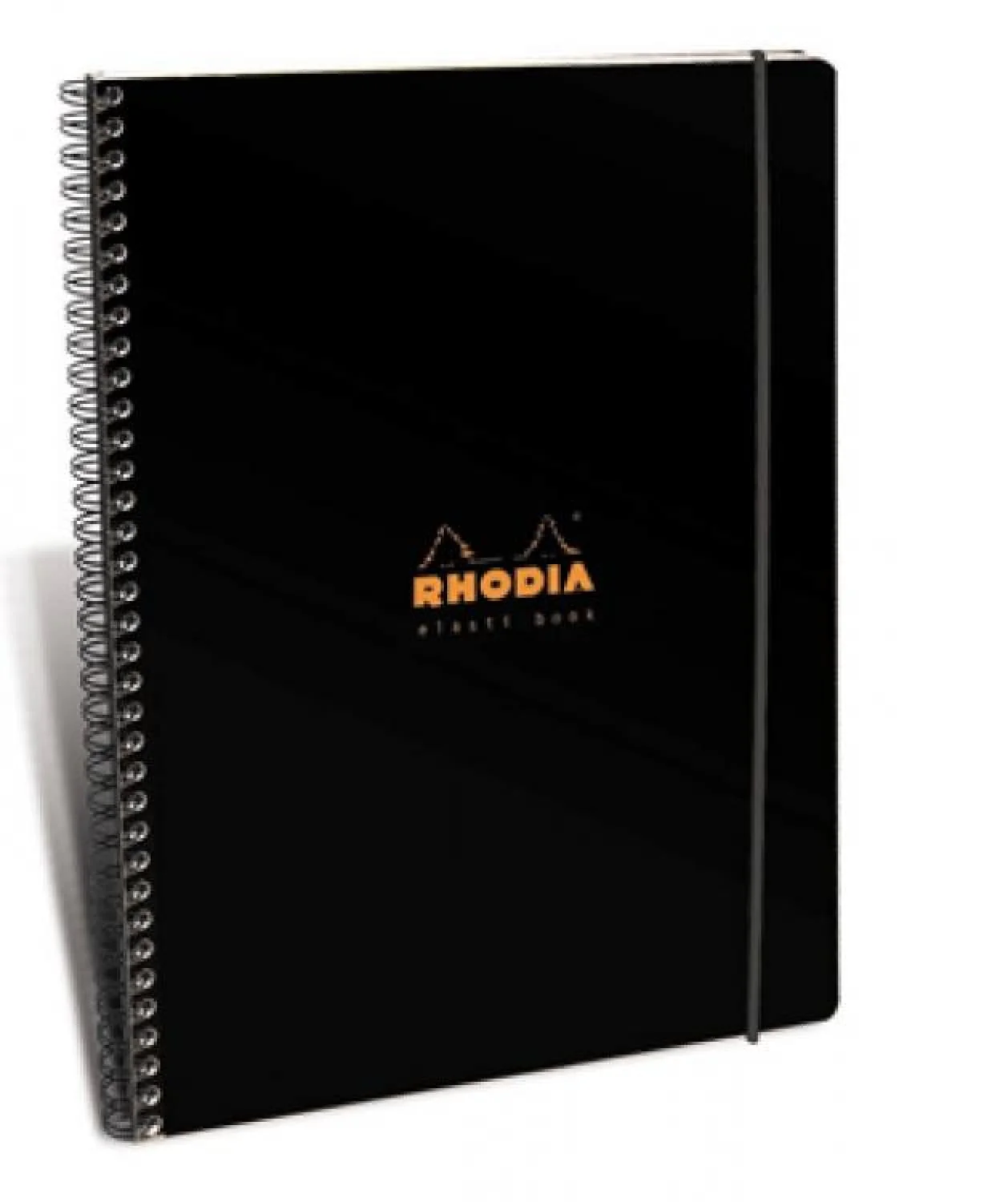 Rhodia Wirebound Lined Paper Notebook in Black - 8.25 x 11.75