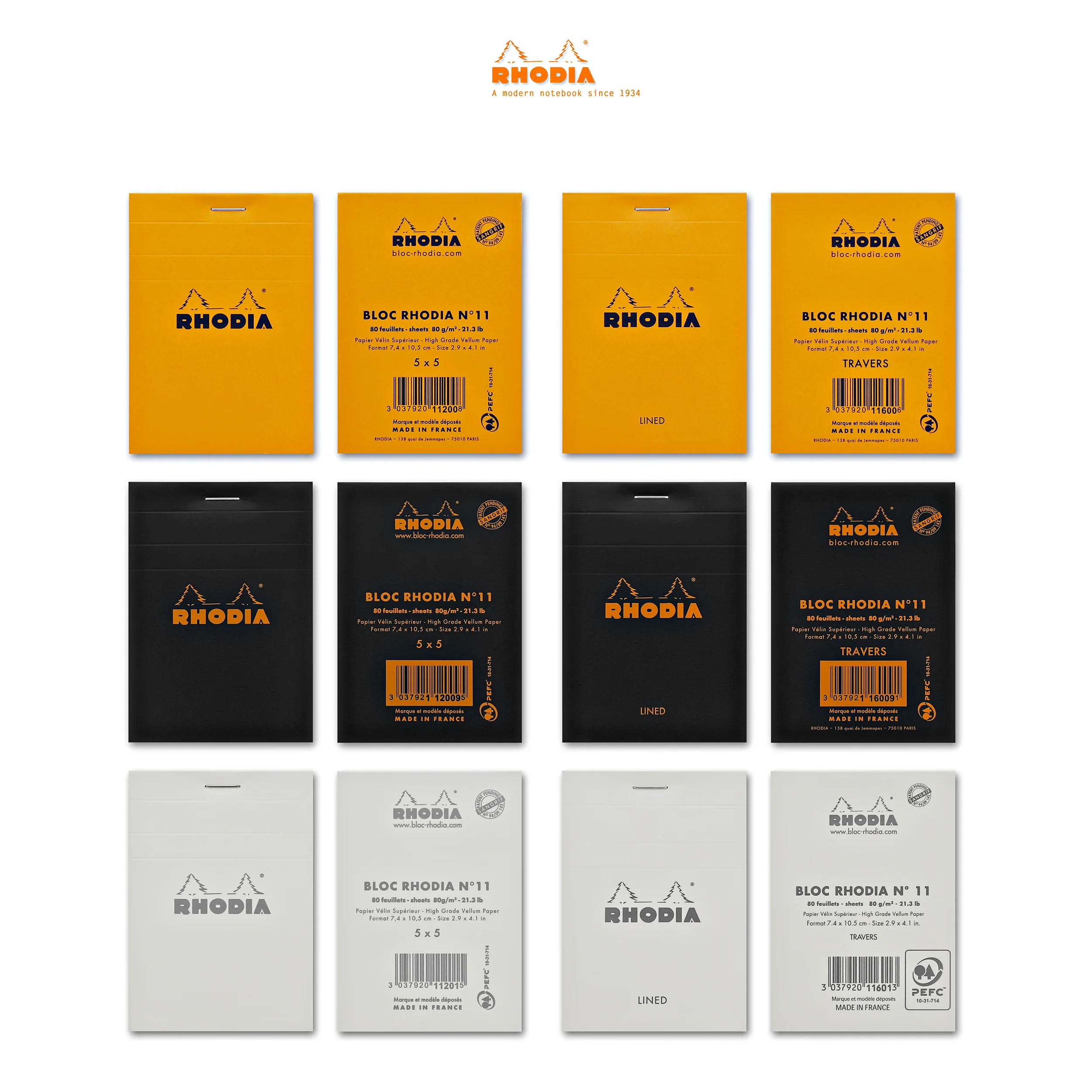 Rhodia No. 11 Staplebound 3 x 4 Notepad in Ice - Image 5