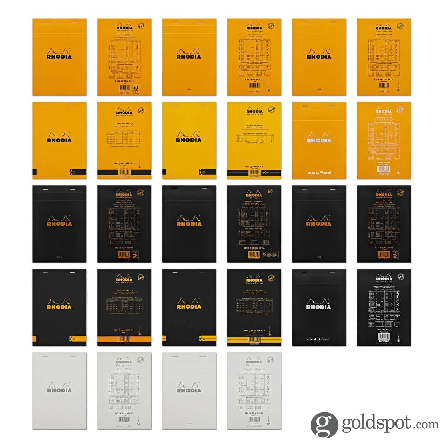 Rhodia No. 16 Staplebound 6 x 8.25 Notepad in Orange - Image 14