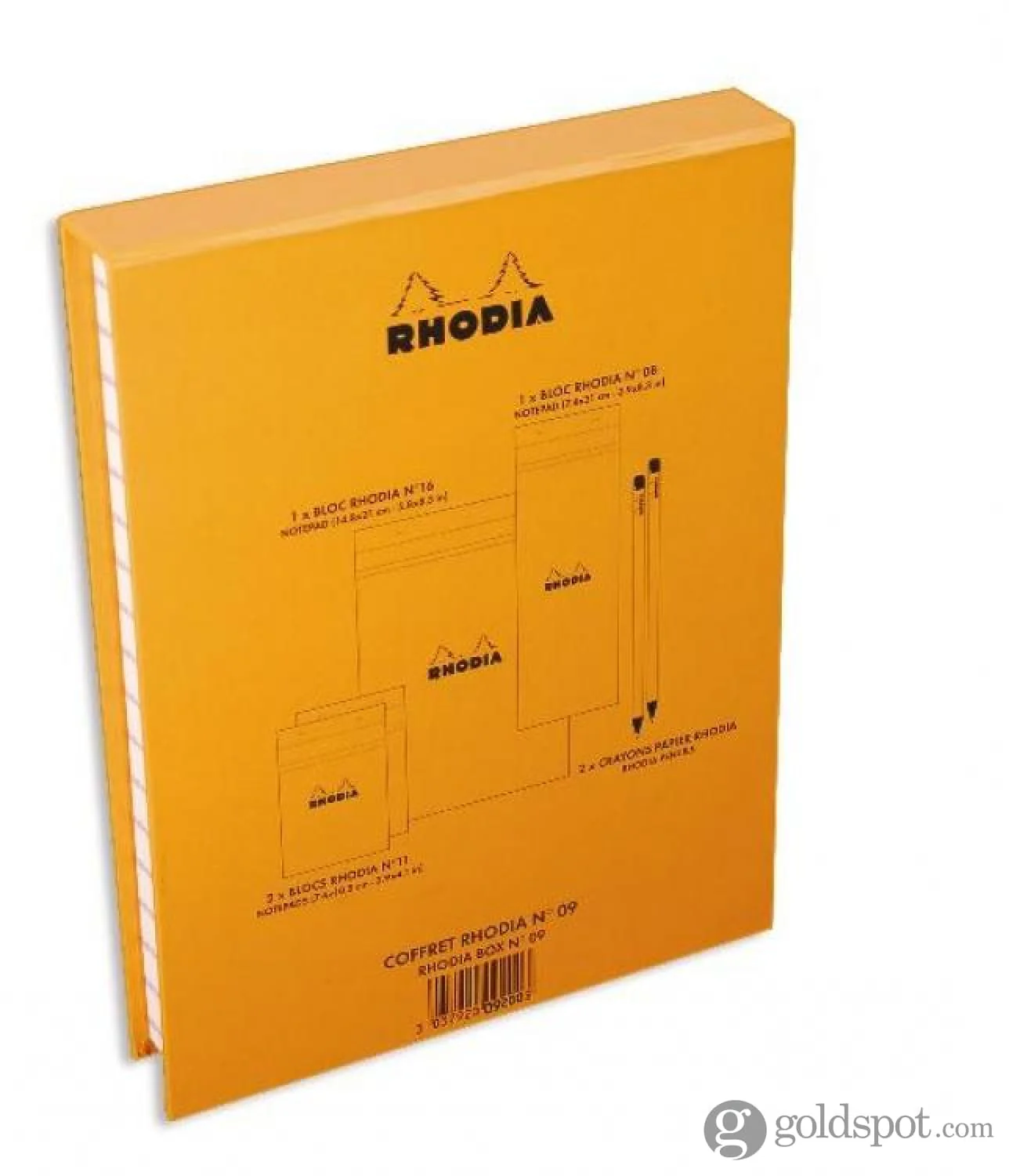 Rhodia Boutique Treasure Box in Orange - Four Notepads and Two Pencils - Image 3