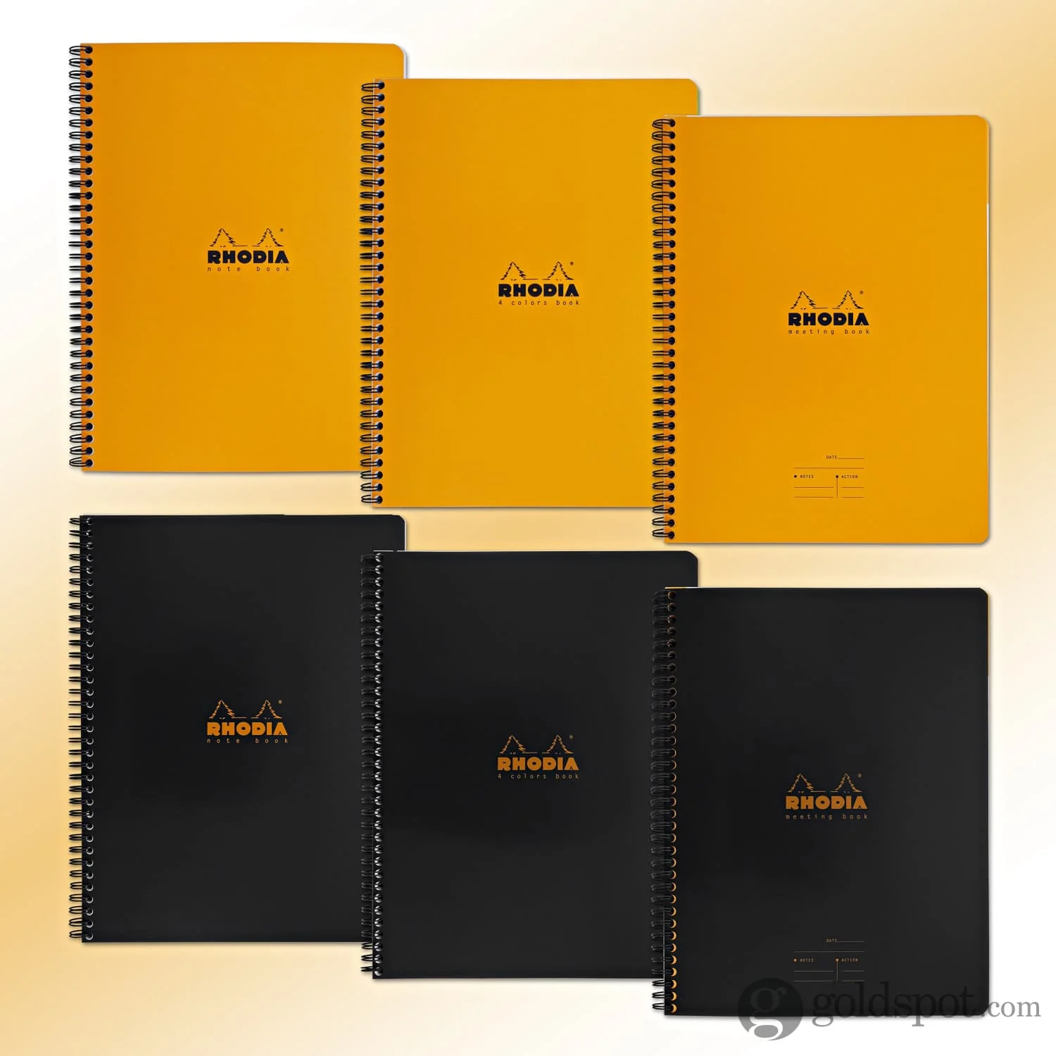 Rhodia Wirebound Lined Paper Notebook in Black - 9 x 11.75 - Image 4