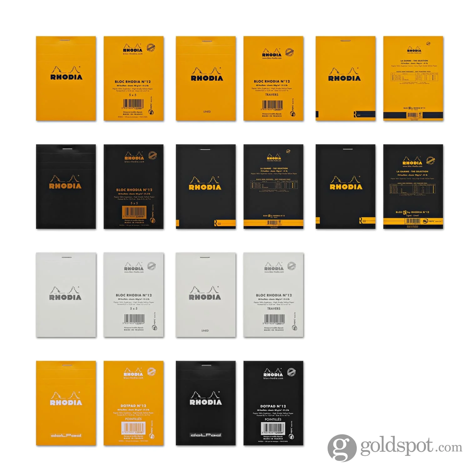 Rhodia No. 12 Staplebound 3.375 x 4.75 Notepad in Black - Image 5
