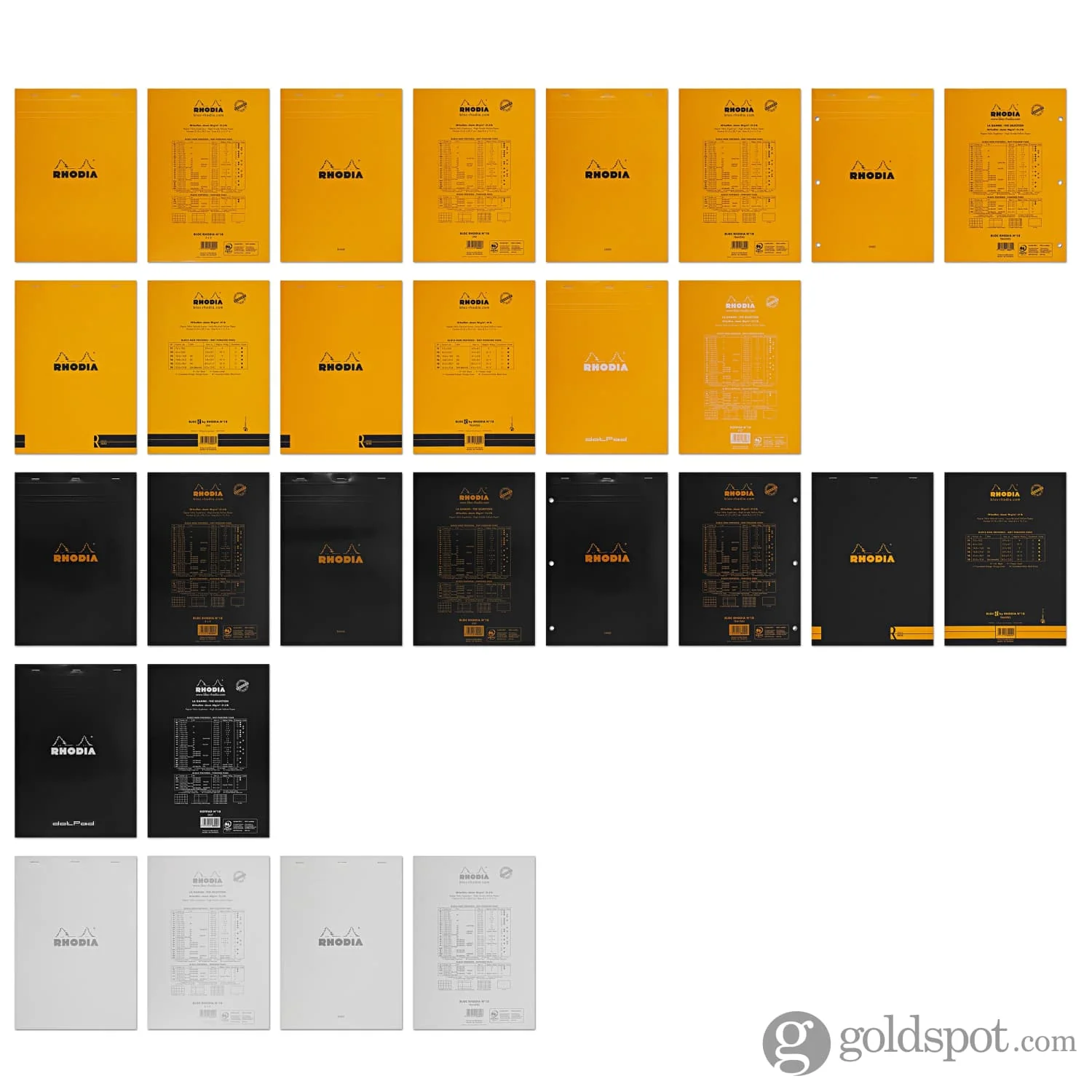 Rhodia Staplebound R Premium Notepad in Black - 8.25 x 11.75 - Image 5