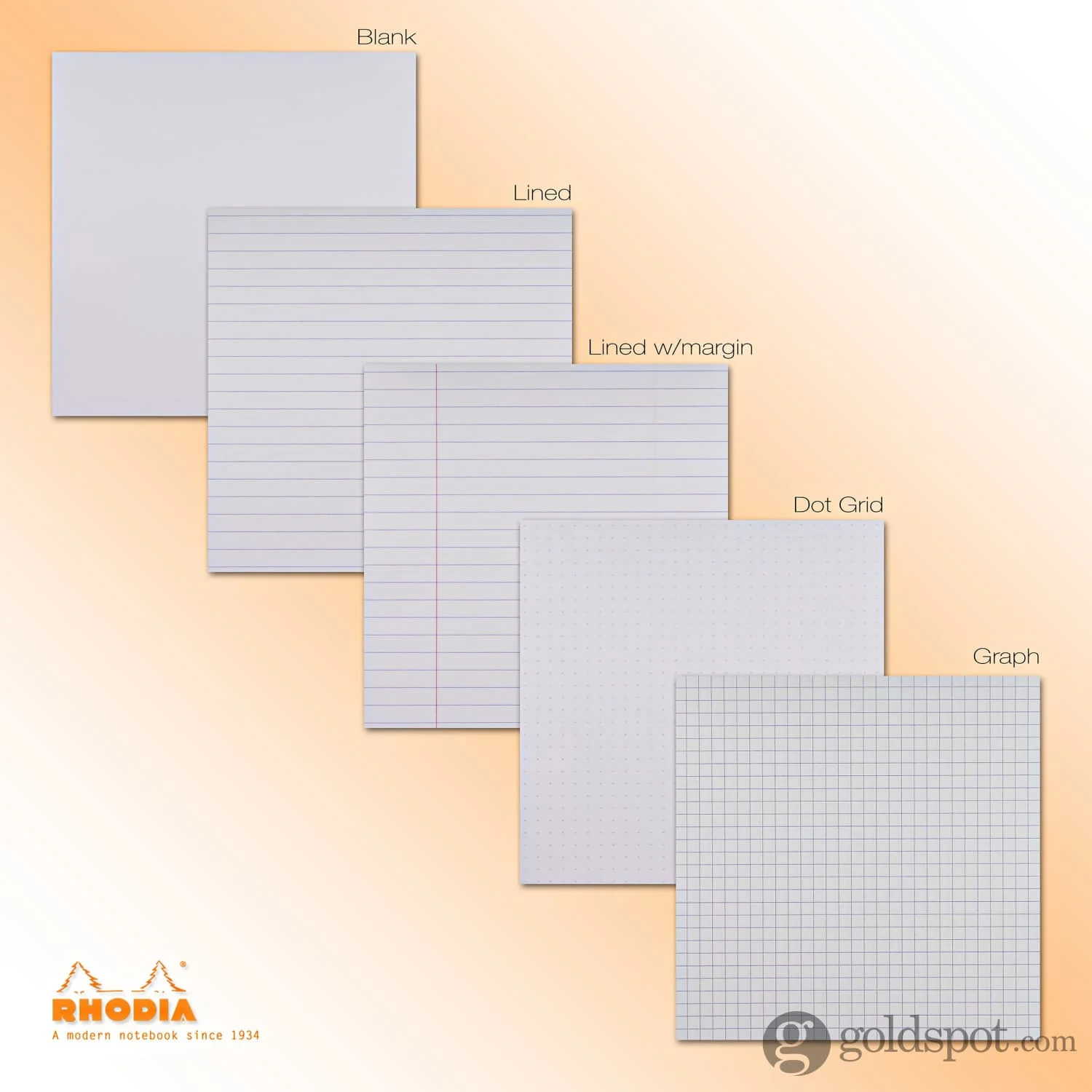 Rhodia Wirebound Lined Paper Notebook in Orange - 6 x 8.25 - Image 2