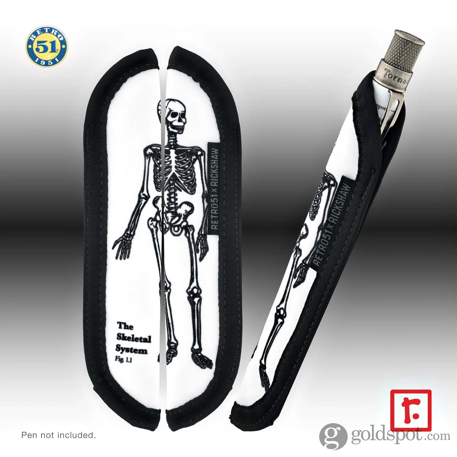 Rickshaw Bagworks Solo Pen Sleeve Retro 51 in Dr. Gray - Image 5