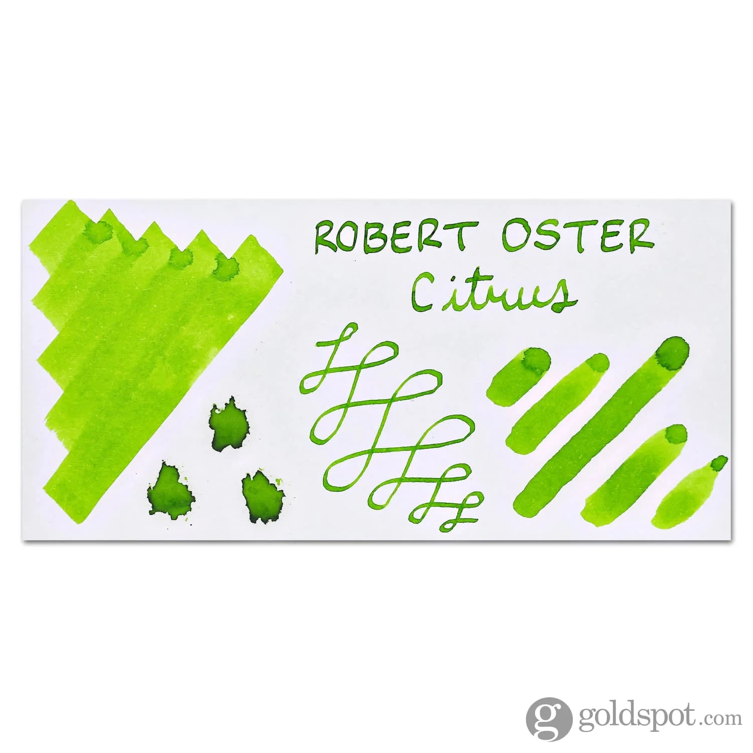 Robert Oster Bottled Ink in Citrus Green - 50 mL - Image 2