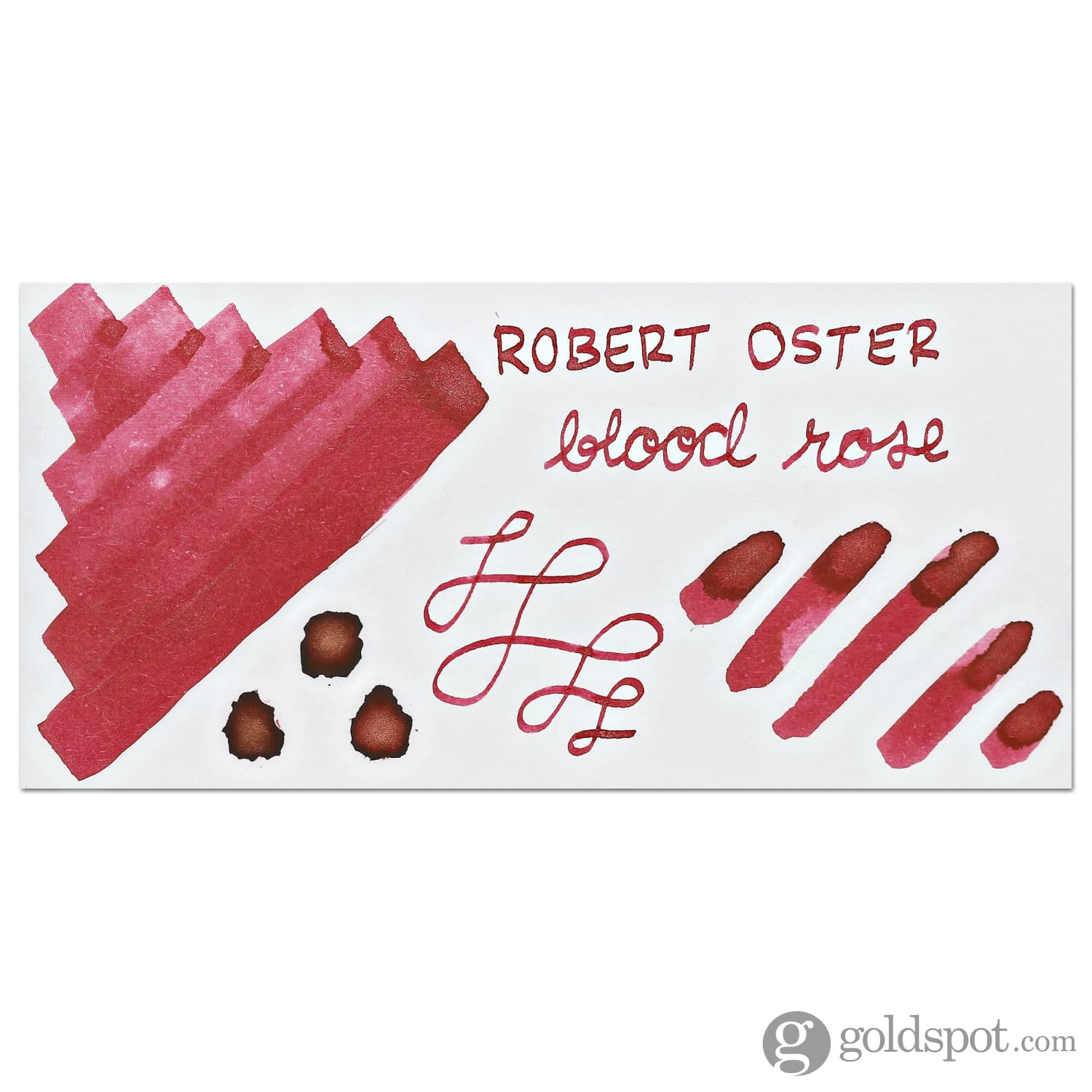 Robert Oster Shake 'N' Shimmy Bottled Ink in Blood Rose - 50mL - Image 2
