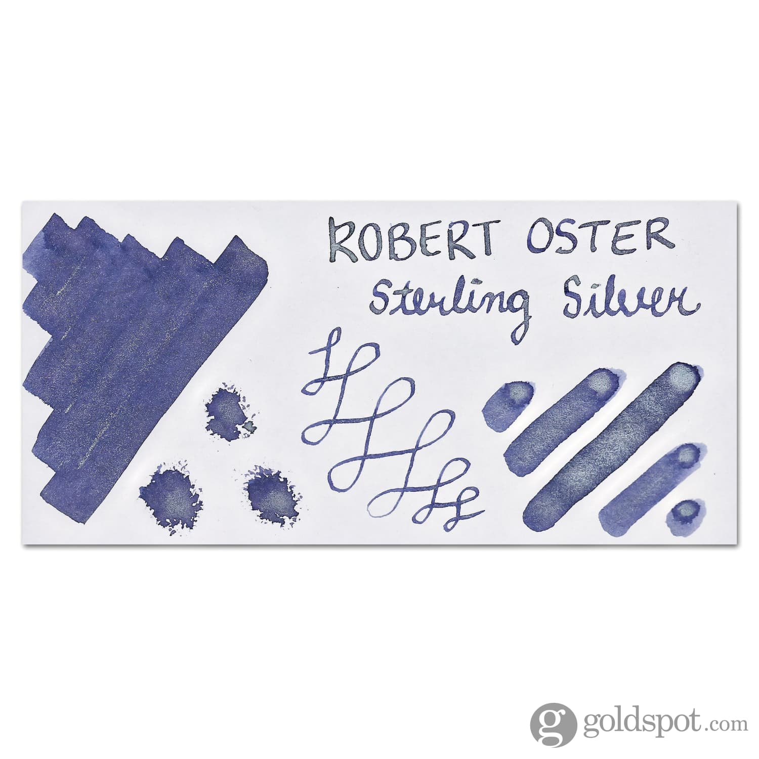 Robert Oster Shake ‘N’ Shimmy Bottled Ink in Sterling Silver - 50mL - Image 2