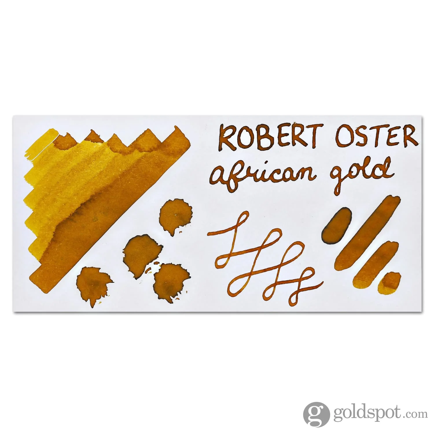 Robert Oster Bottled Ink in African Gold - 50 mL - Image 2