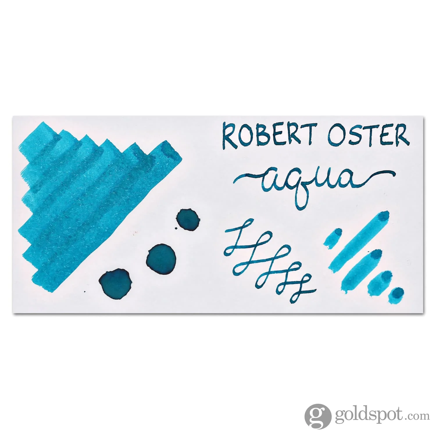 Robert Oster Bottled Ink in Aqua - 50 mL - Image 2