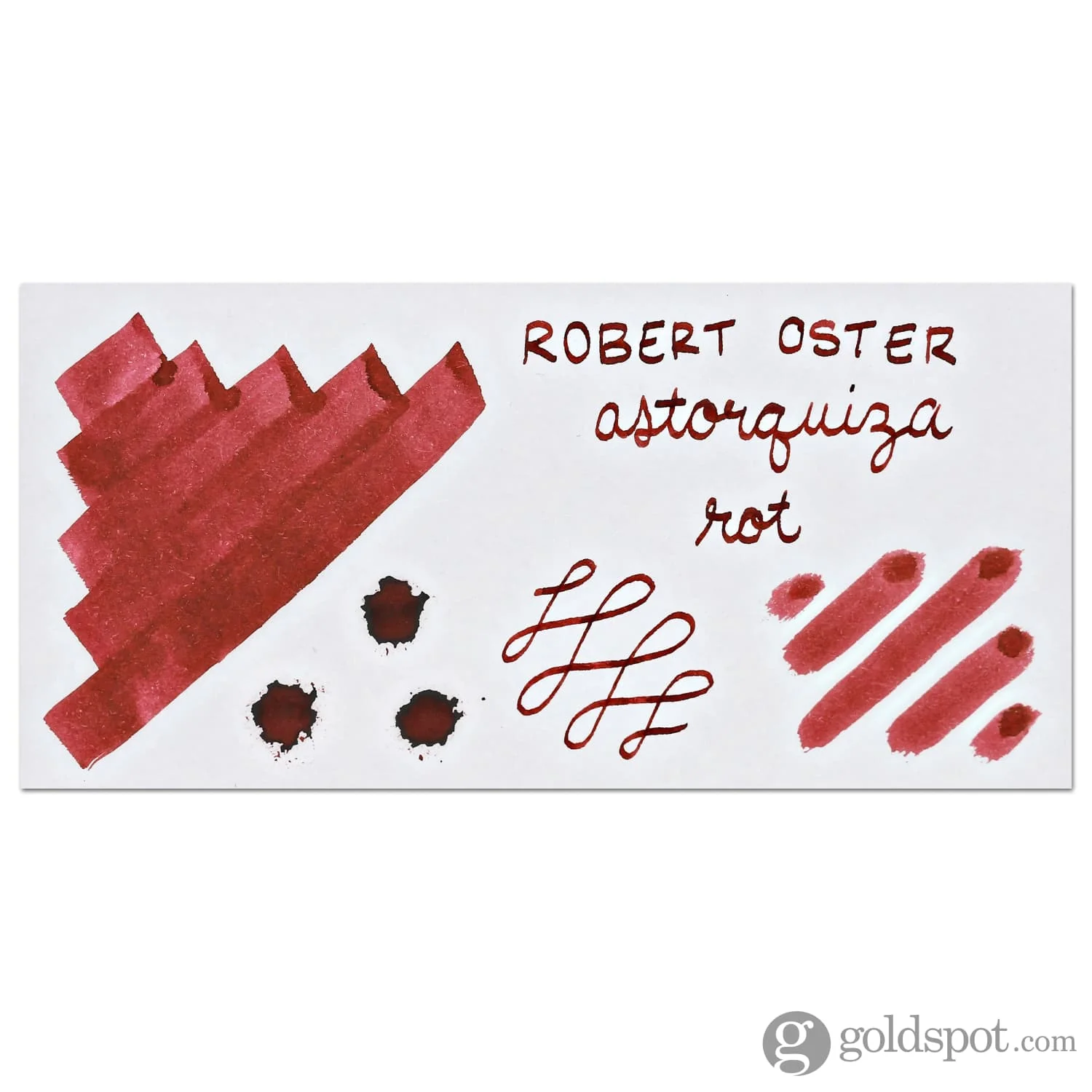 Robert Oster Bottled Ink in Astorquiza-Rot (Red) - 50 mL - Image 2