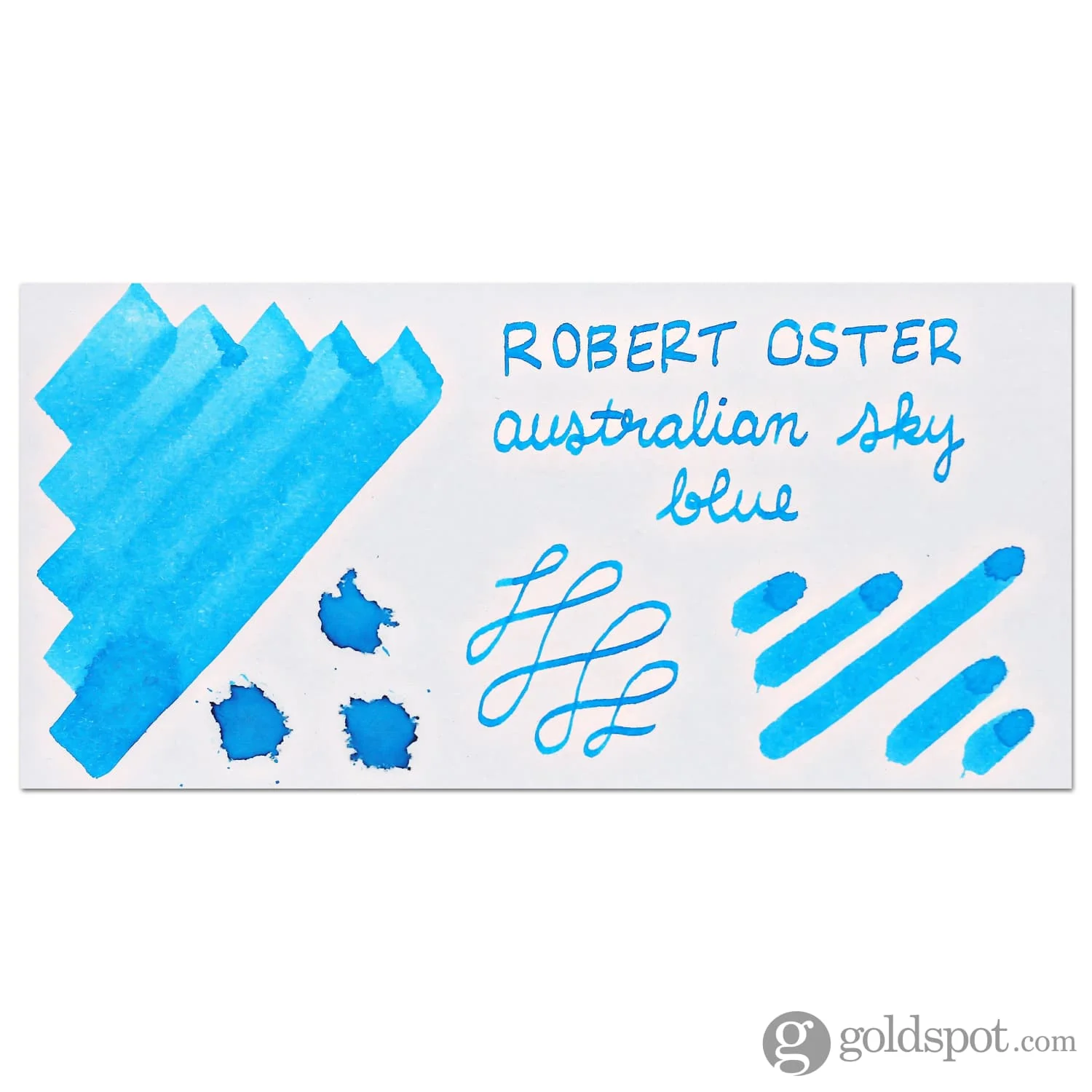 Robert Oster Bottled Ink in Australian Sky Blue - 50 mL - Image 2