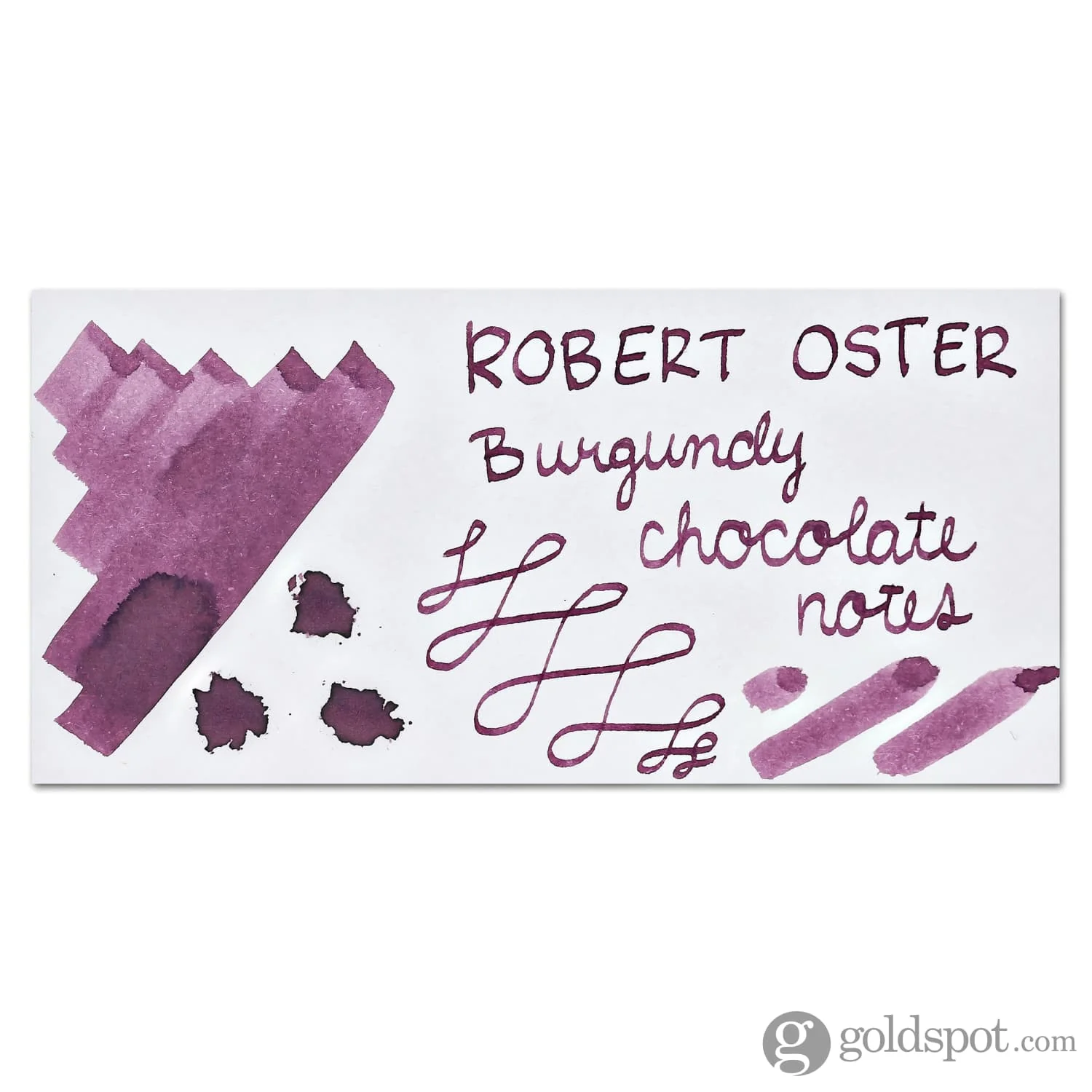 Robert Oster Signature Bottled Ink in Burgundy Chocolate Notes - 50 mL - Image 2