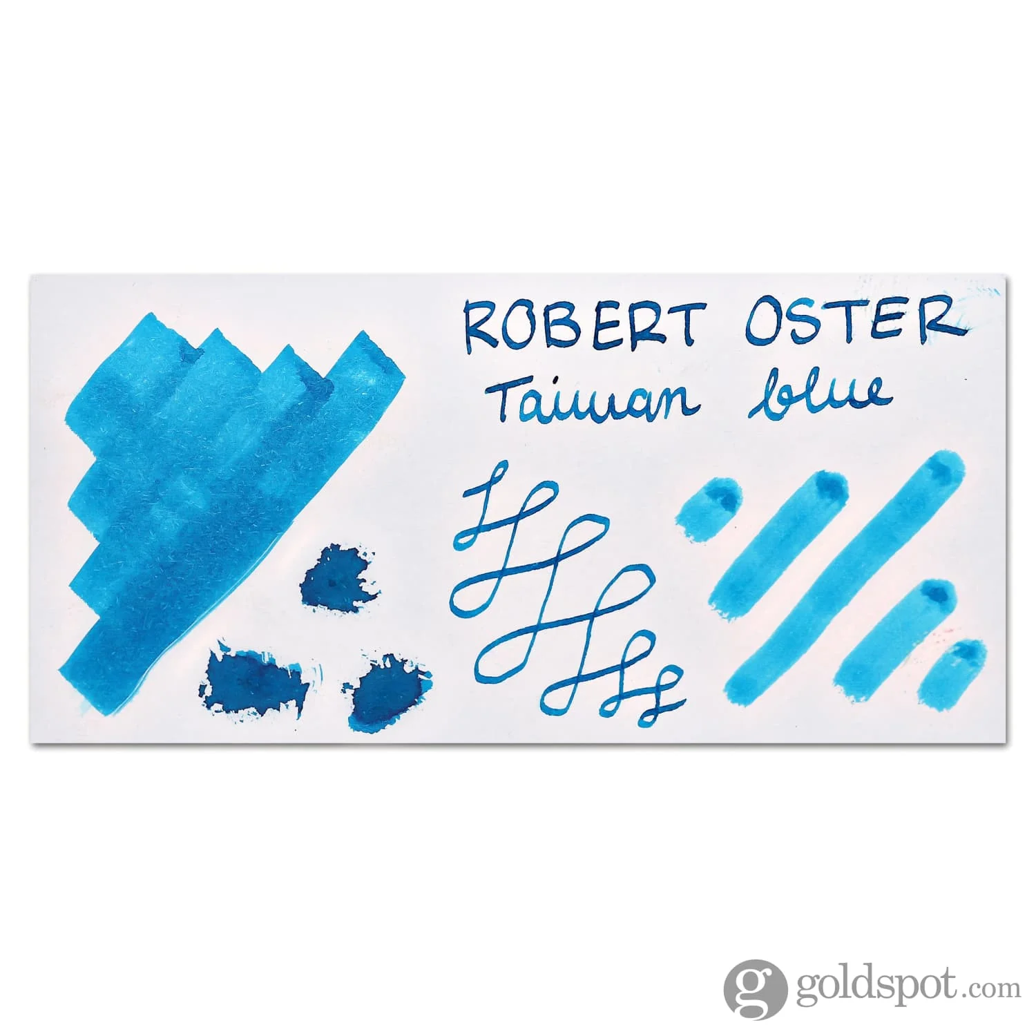 Robert Oster Signature Bottled Ink in Taiwan Blue - 50 mL - Image 2