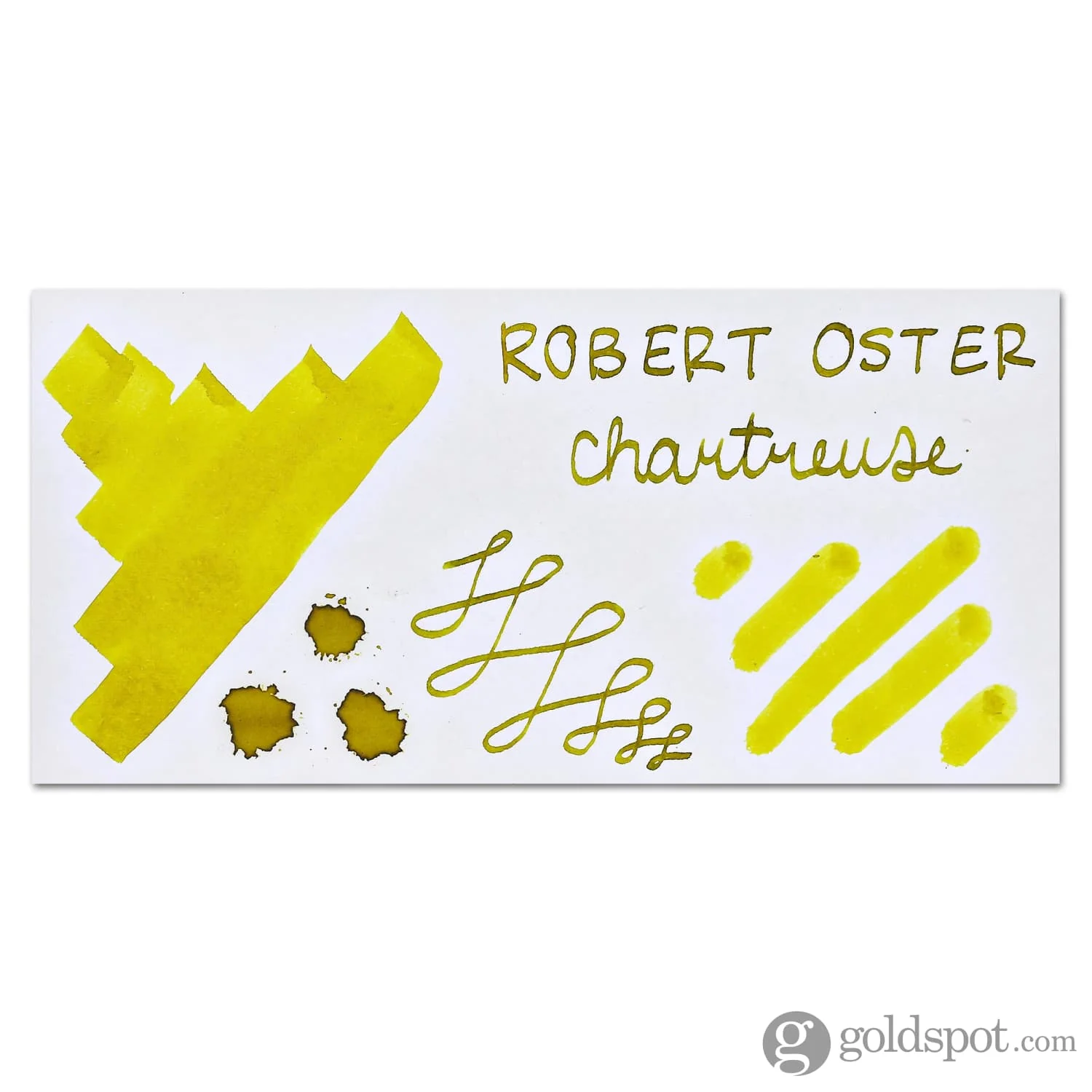 Robert Oster Bottled Ink in Chartreuse - 50 mL - Image 2