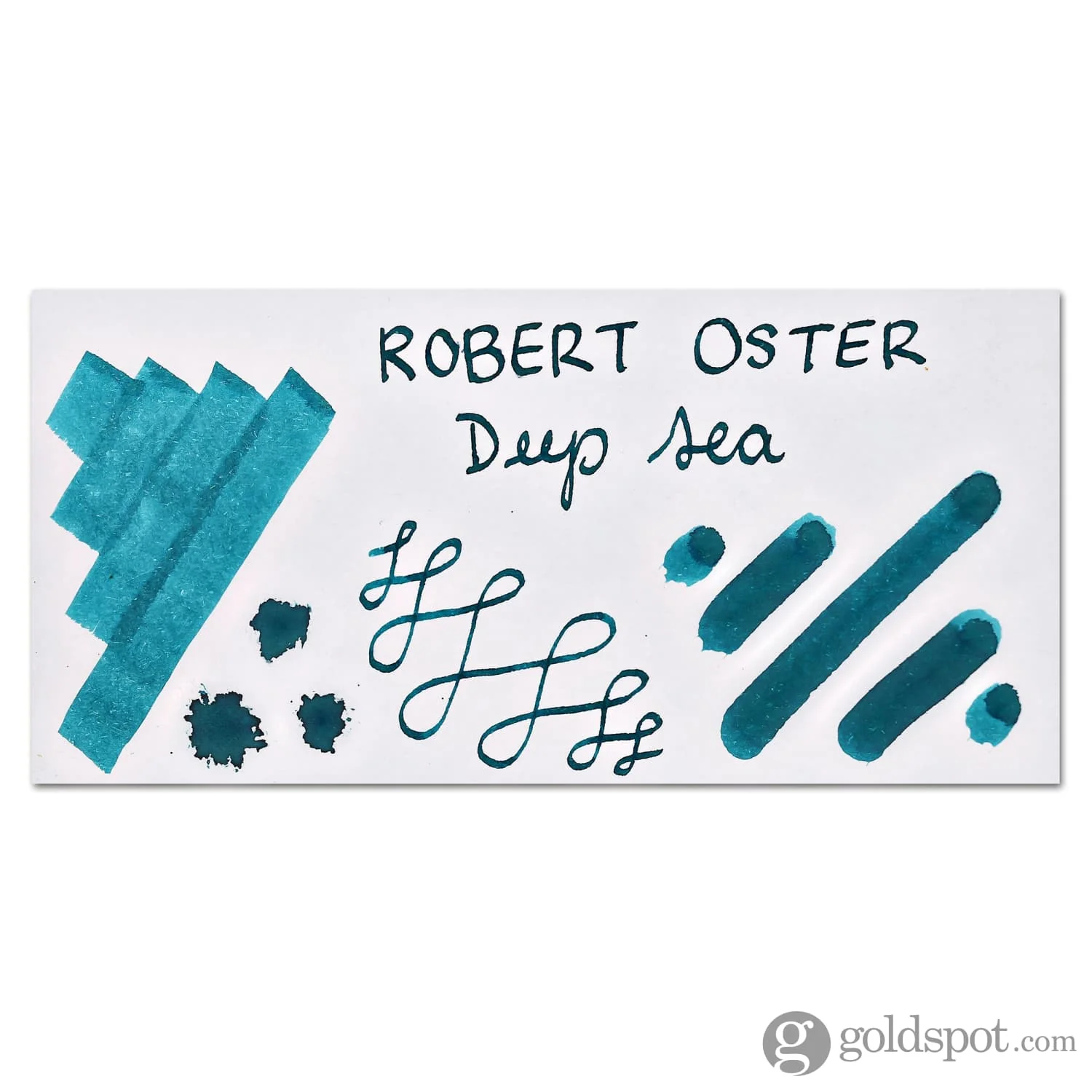 Robert Oster Bottled Ink in Deep Sea Teal - 50 mL - Image 2