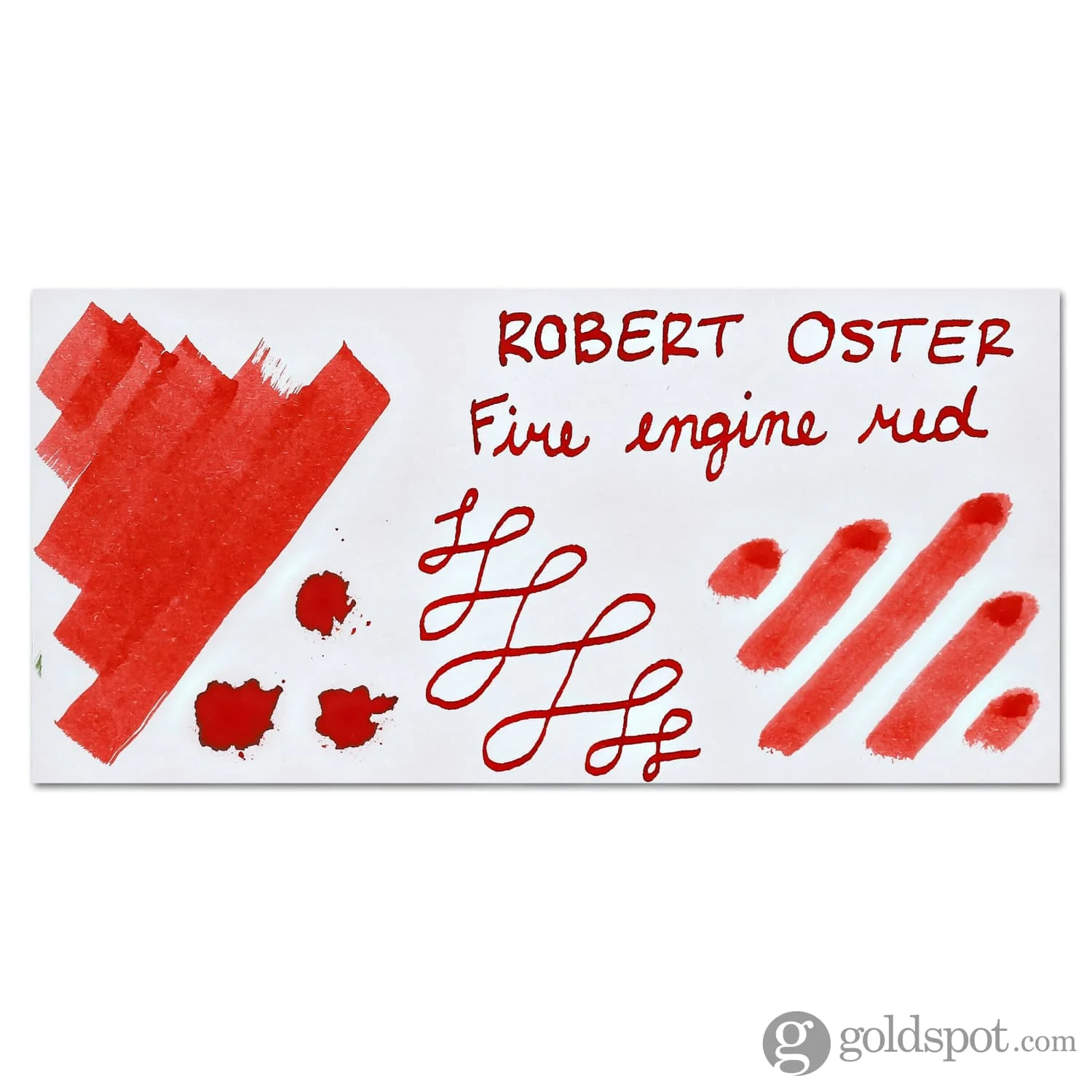 Robert Oster Bottled Ink in Fire Engine Red - 50 mL - Image 2