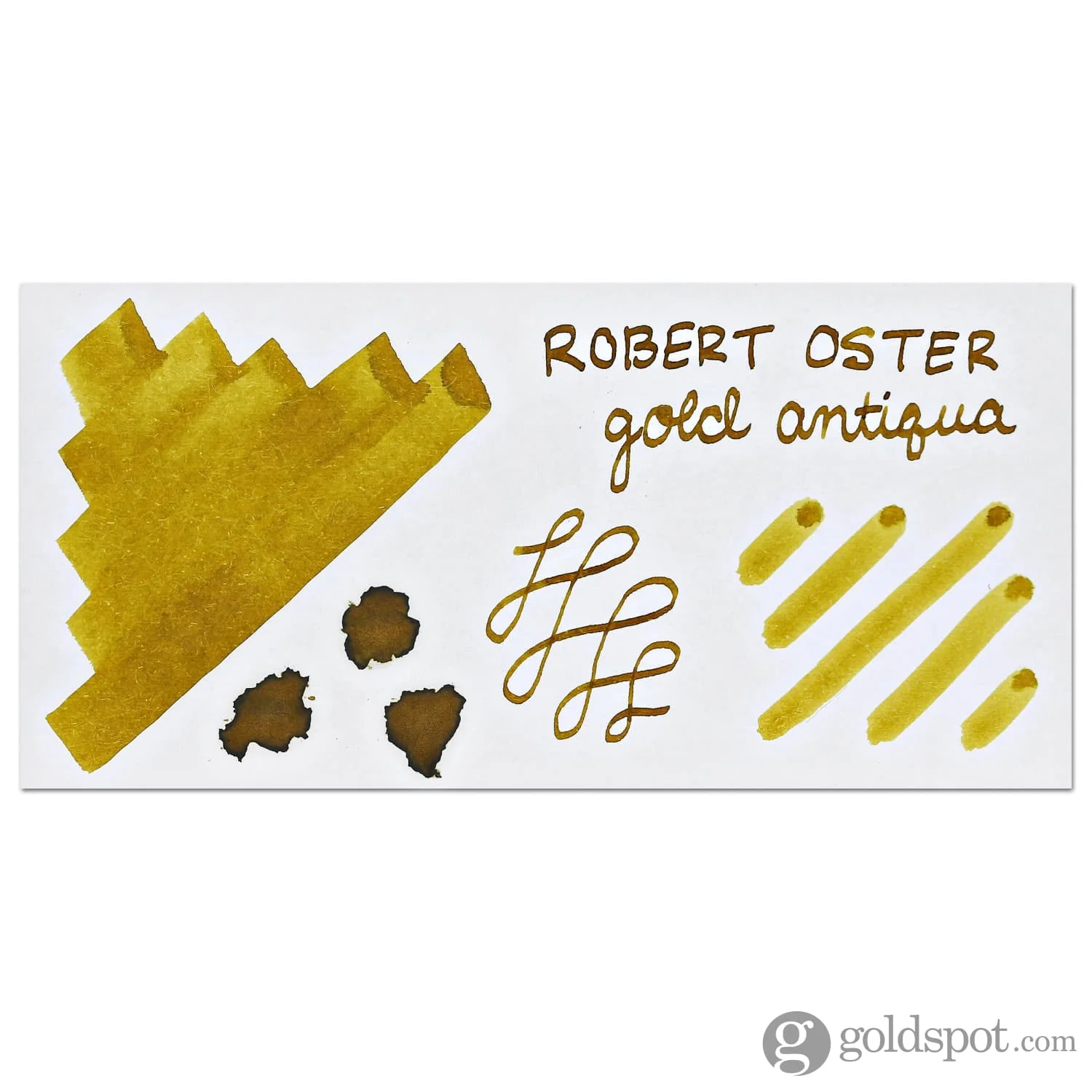 Robert Oster Bottled Ink in Gold Antiqua - 50 mL - Image 2