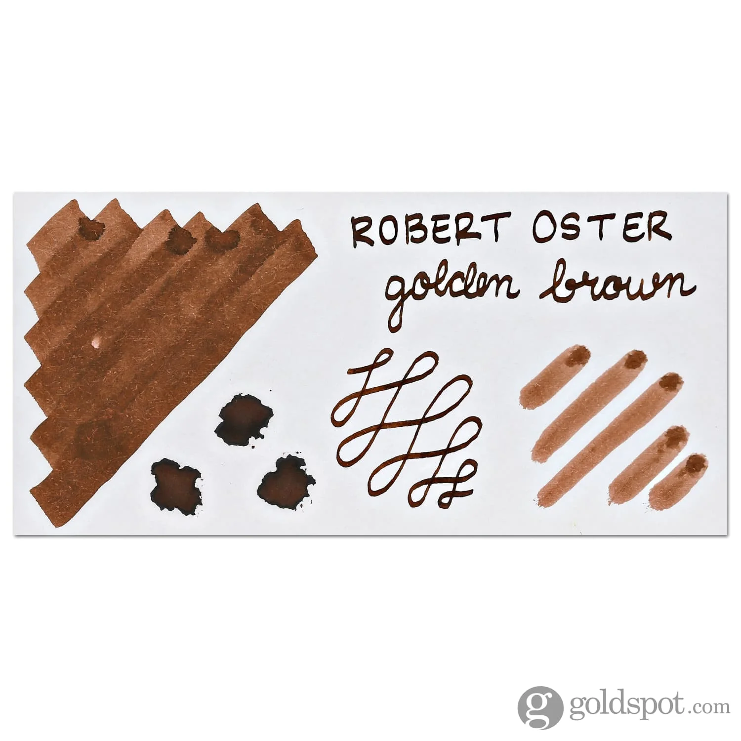 Robert Oster Bottled Ink in Golden Brown - 50 mL - Image 2