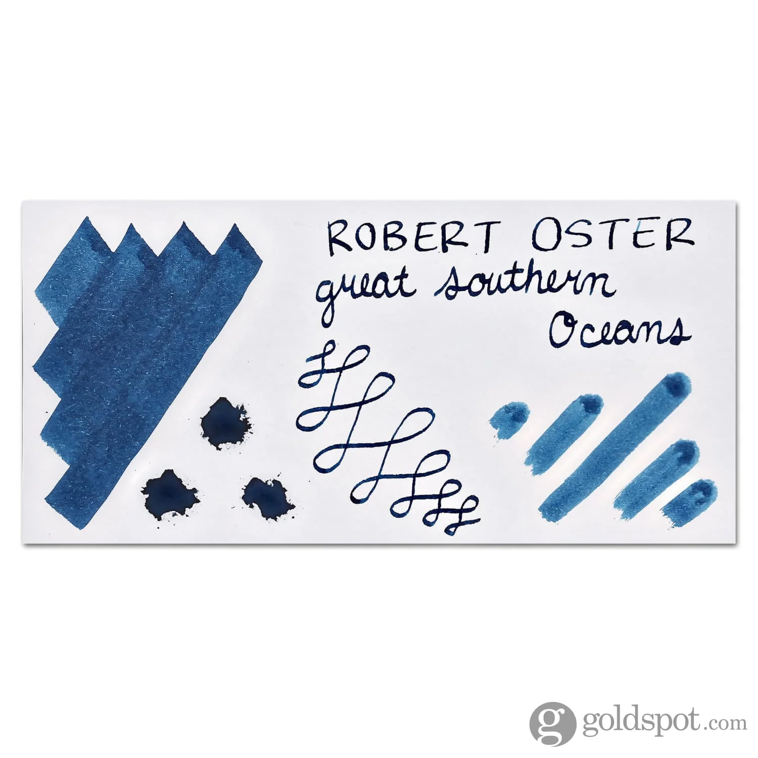 Robert Oster Bottled Ink in Great Southern Ocean Blue - 50 mL - Image 2