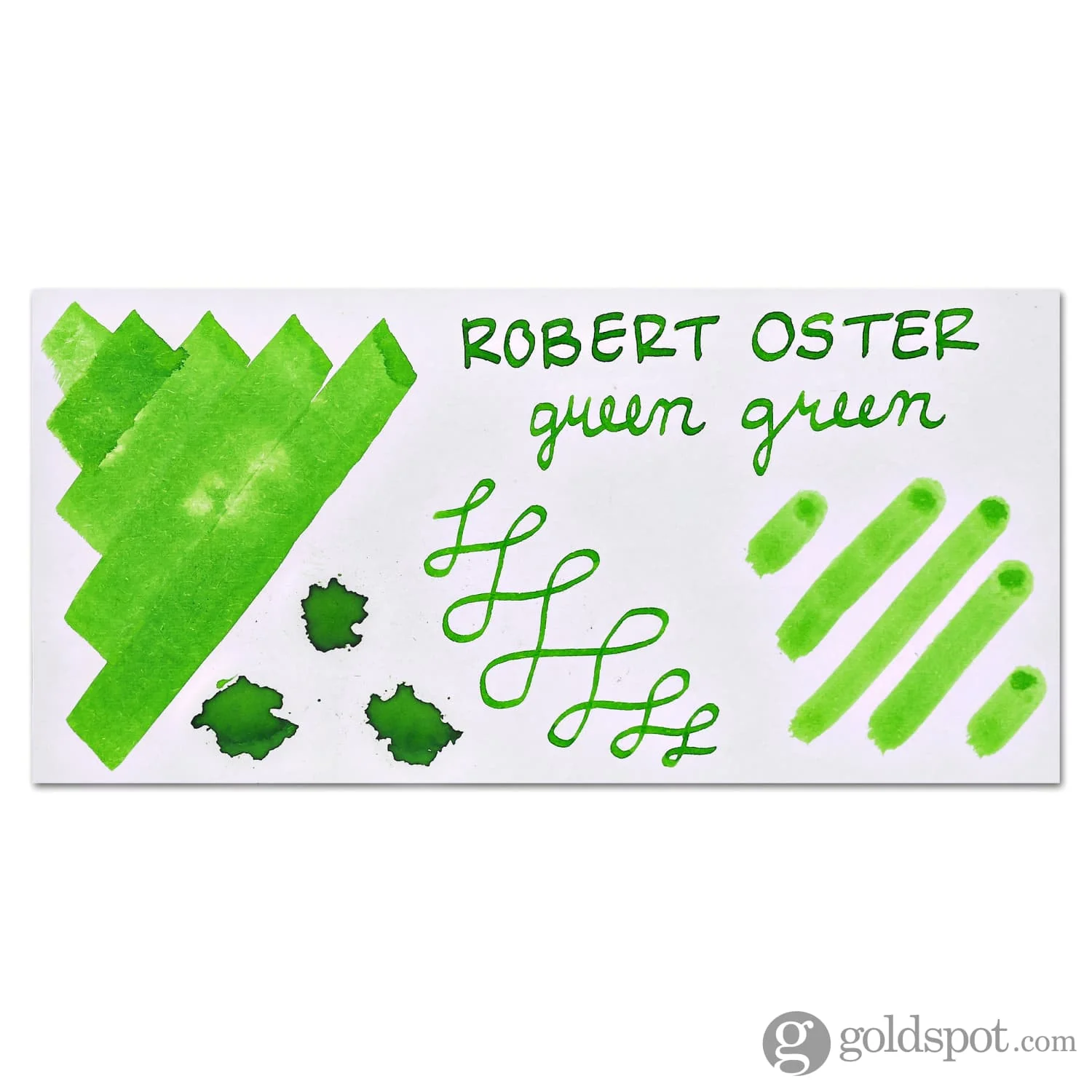 Robert Oster Bottled Ink in Green Green - 50 mL - Image 2