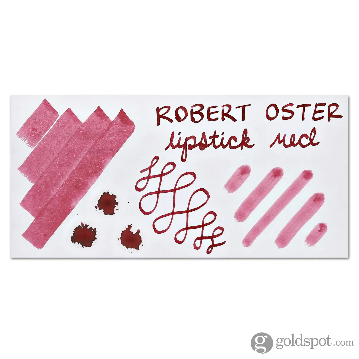 Robert Oster Bottled Ink in Lipstick Red - 50 mL - Image 2