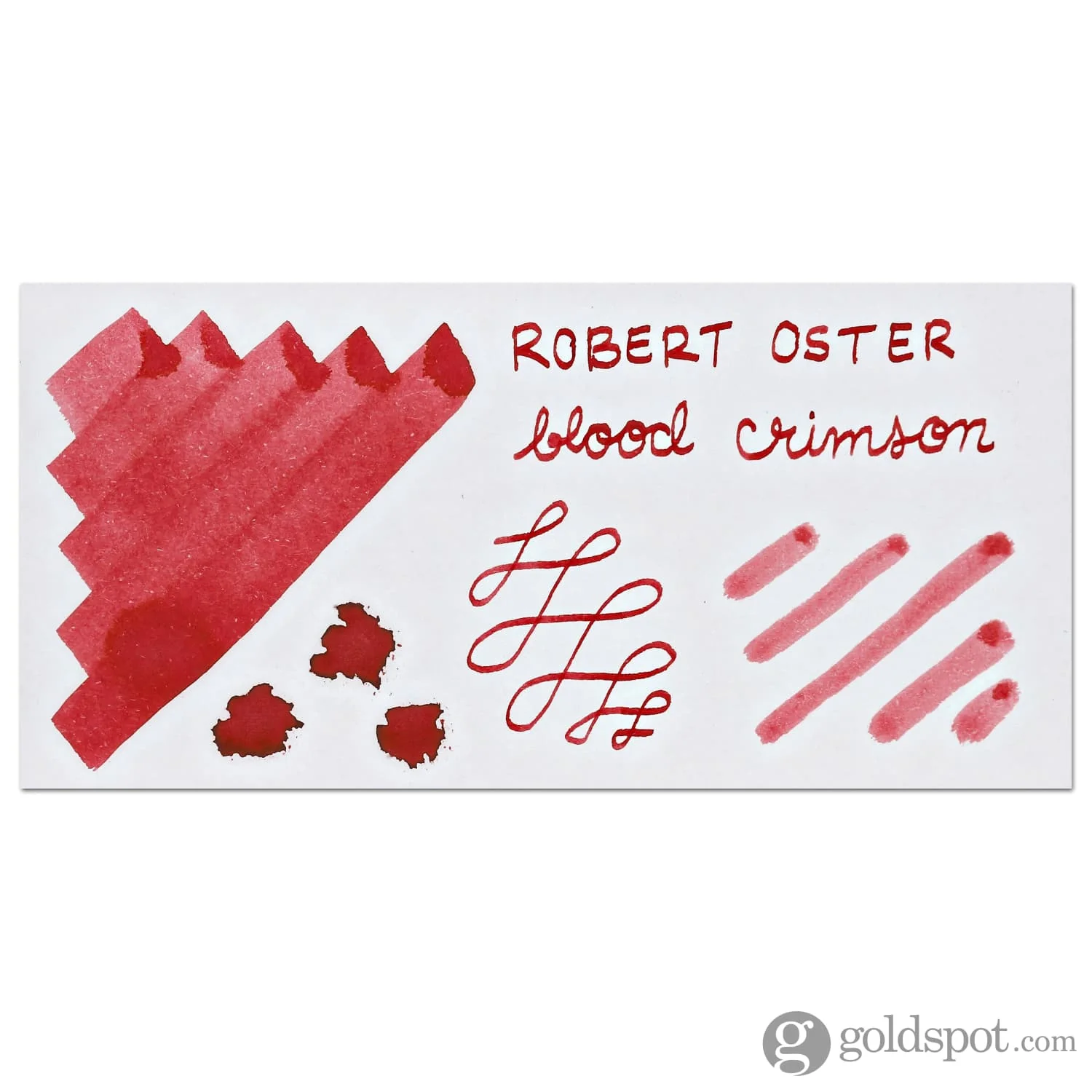 Robert Oster Bottled Ink in Rivers of Blood Crimson Red - 50mL  - Image 2