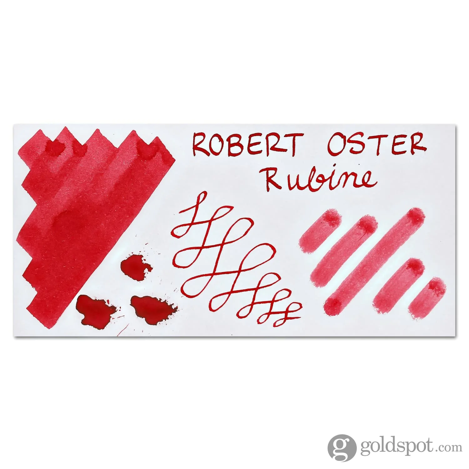 Robert Oster Bottled Ink in Rubine (Bright Red) - 50 mL - Image 2