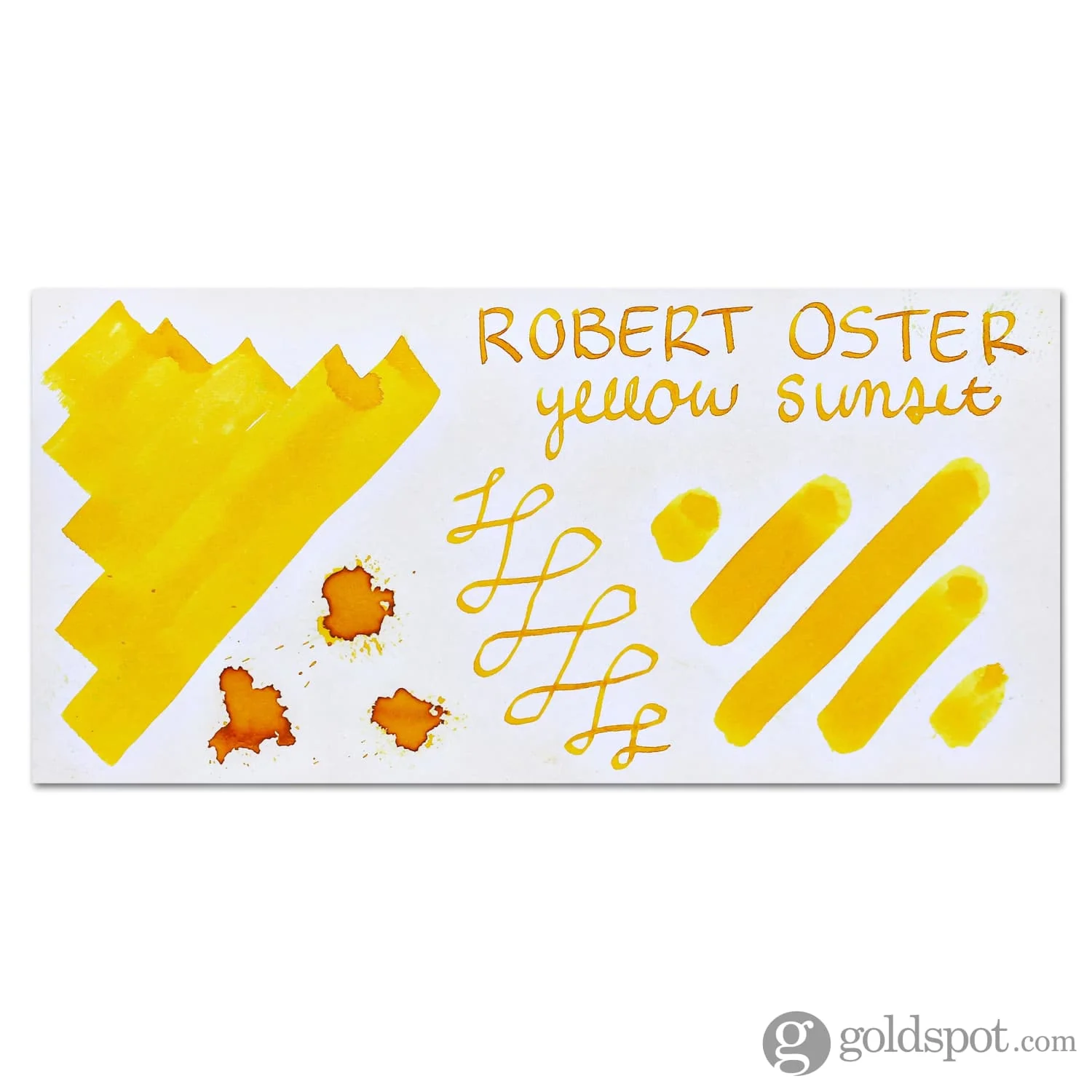 Robert Oster Bottled Ink in Yellow Sunset - 50 mL - Image 2