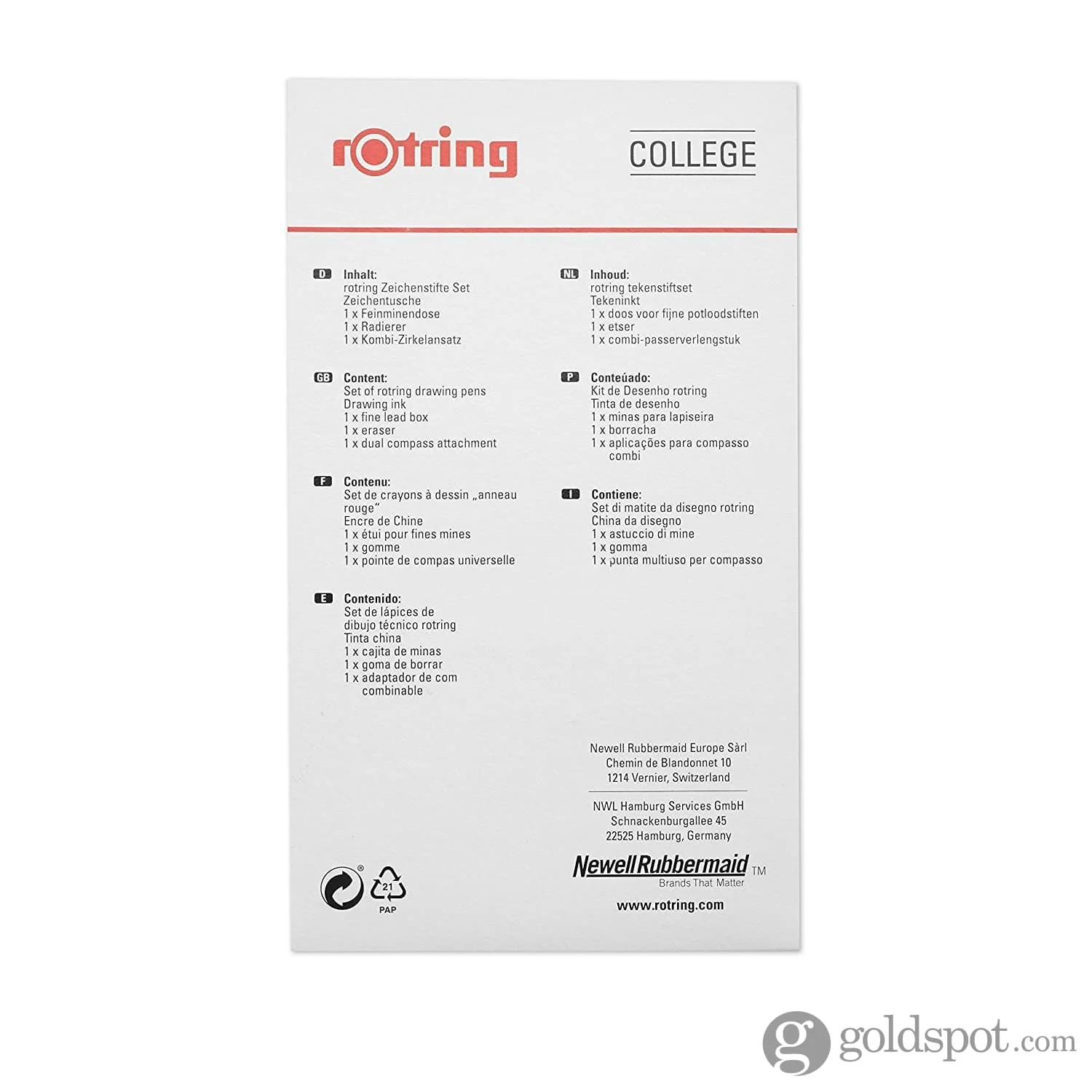 Rotring Isograph Technical College Drawing Pens (0.20 - 0.70 mm) - Set of 3 - Image 5
