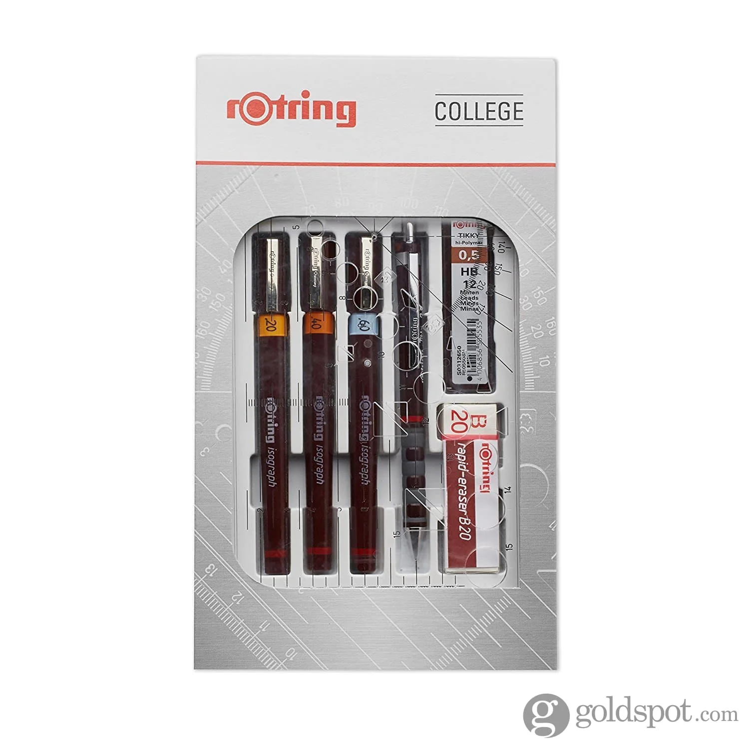 Rotring Isograph Technical College Drawing Pens (0.20 - 0.60 mm) - Set of 3 - Image 3