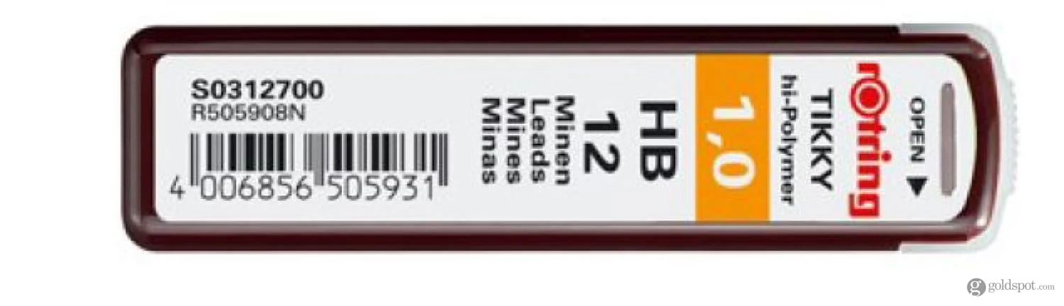 Rotring Mechanical Pencil Lead HB Refill - Pack of 12 - Image 2