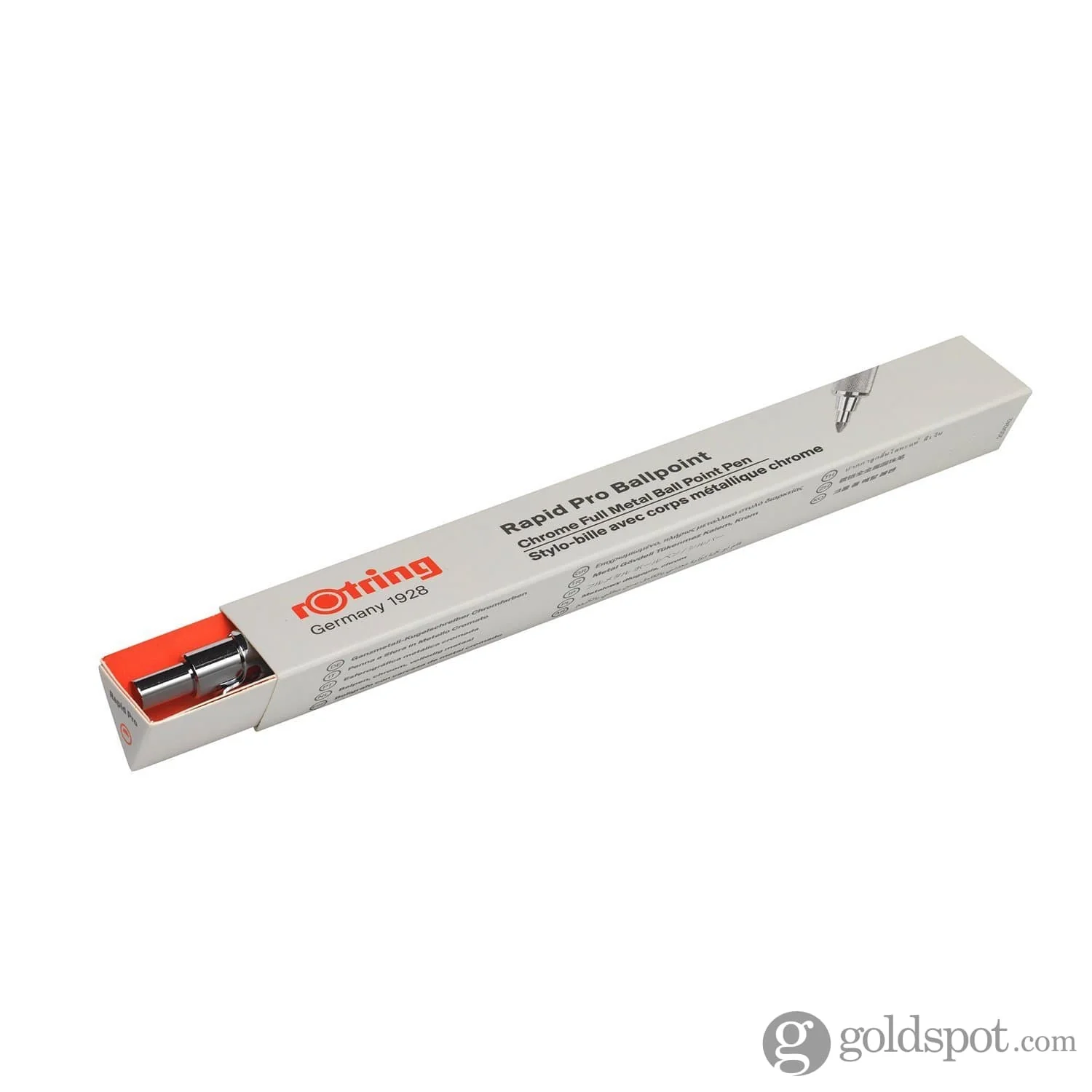 Rotring Rapid PRO Ballpoint Pen in Chrome - Medium Point - Image 5