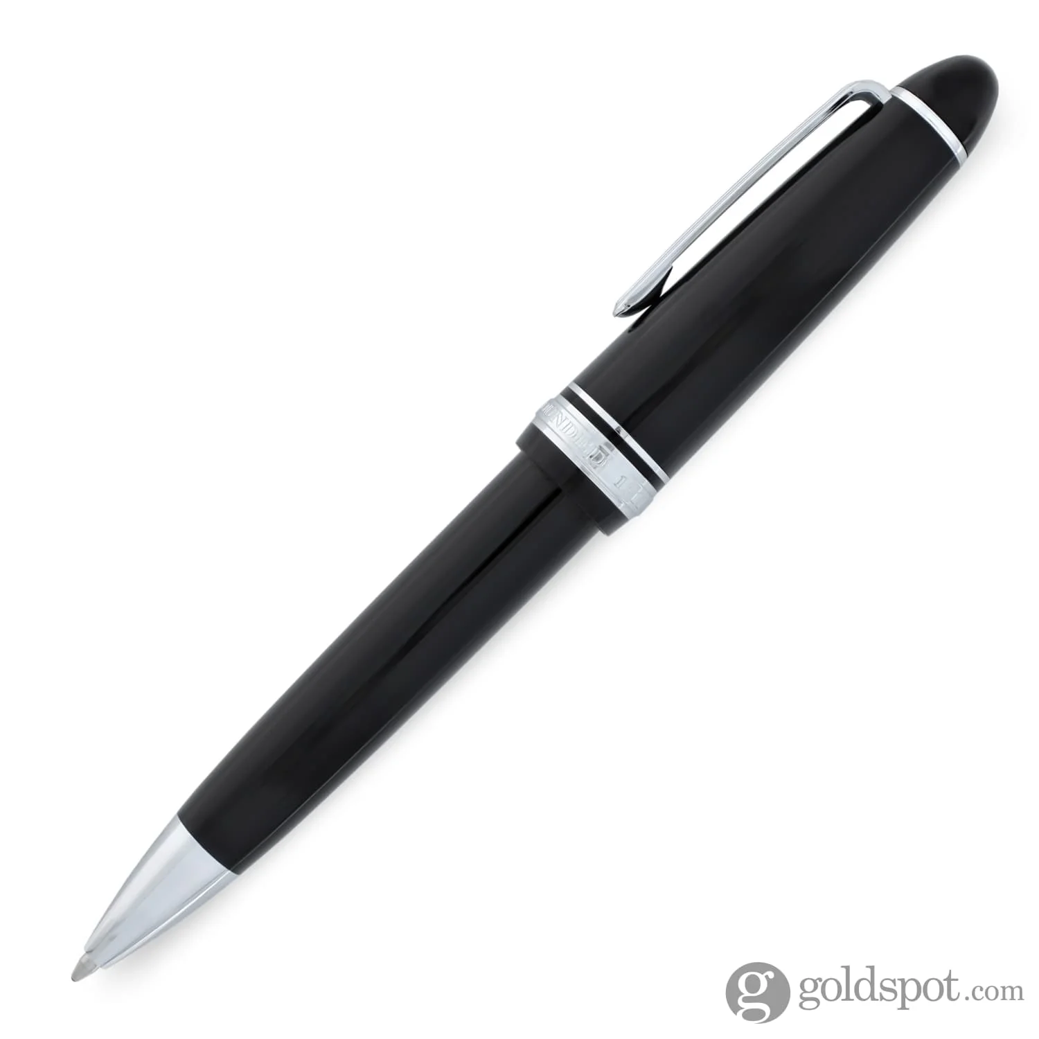 Sailor 1911 Large Ballpoint Pen in Black with Silver Trim - Image 2