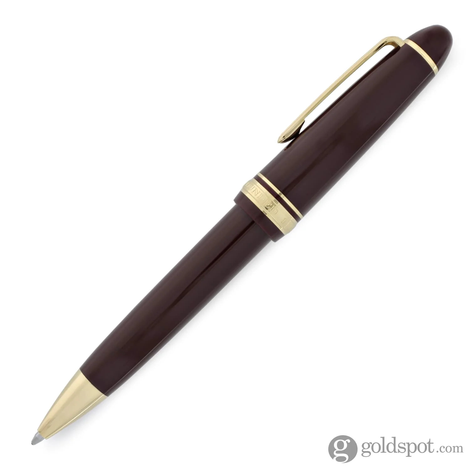 Sailor 1911 Large Ballpoint Pen in Maroon with Gold Trim - Image 2