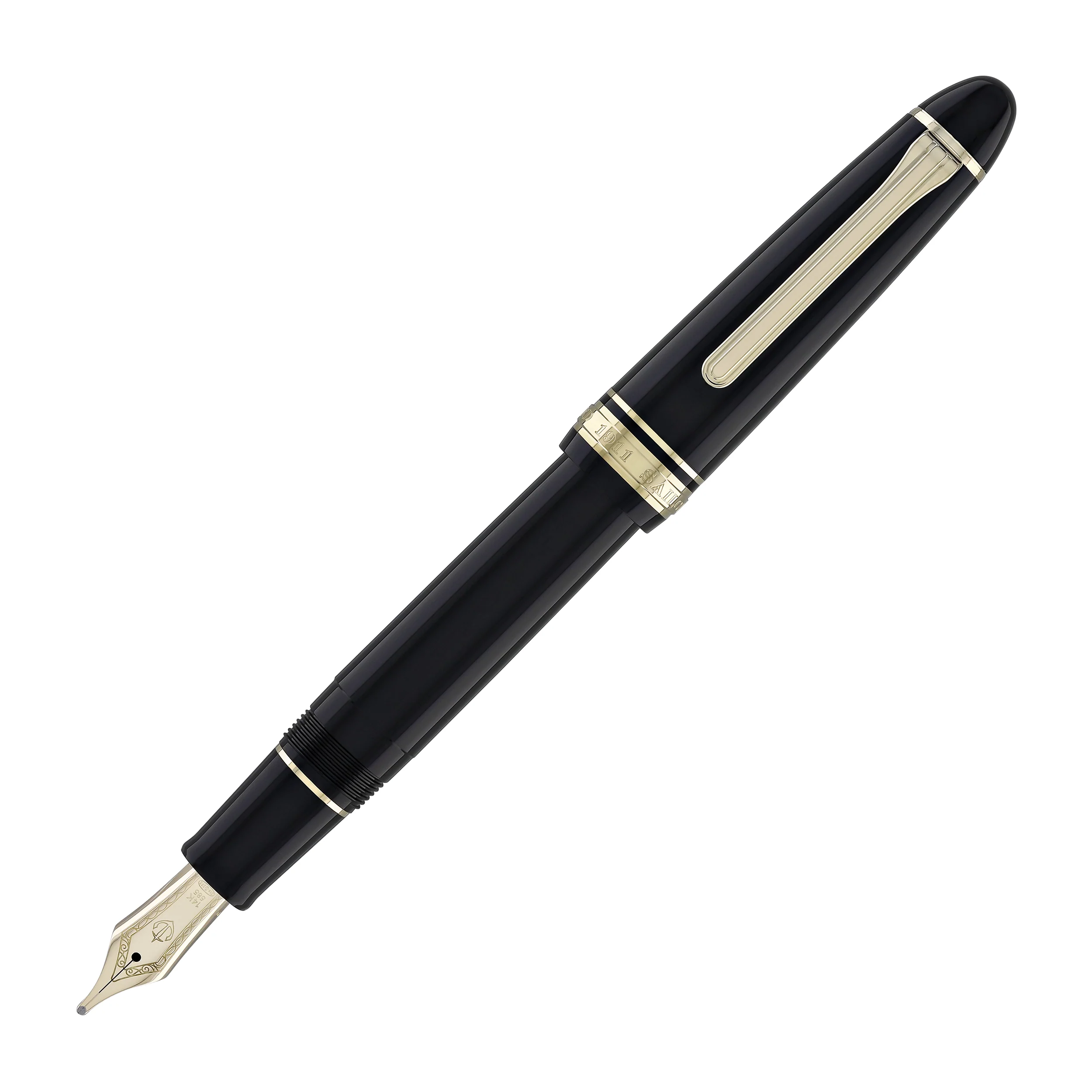 Sailor 1911 Large Fountain Pen in Black - 14kt Gold Nib - Image 3