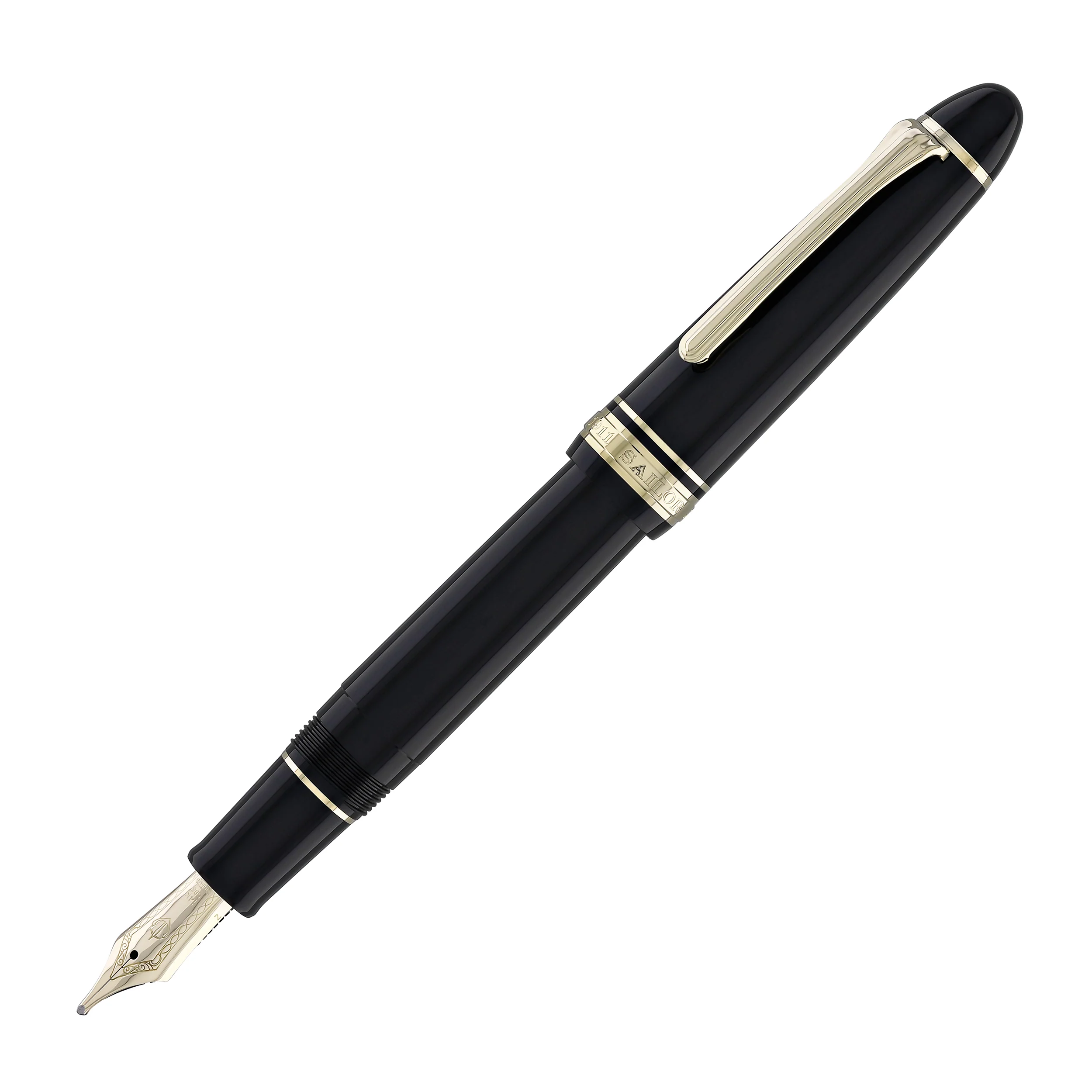 Sailor 1911 Large Fountain Pen in Black - 14kt Gold Nib - Image 4