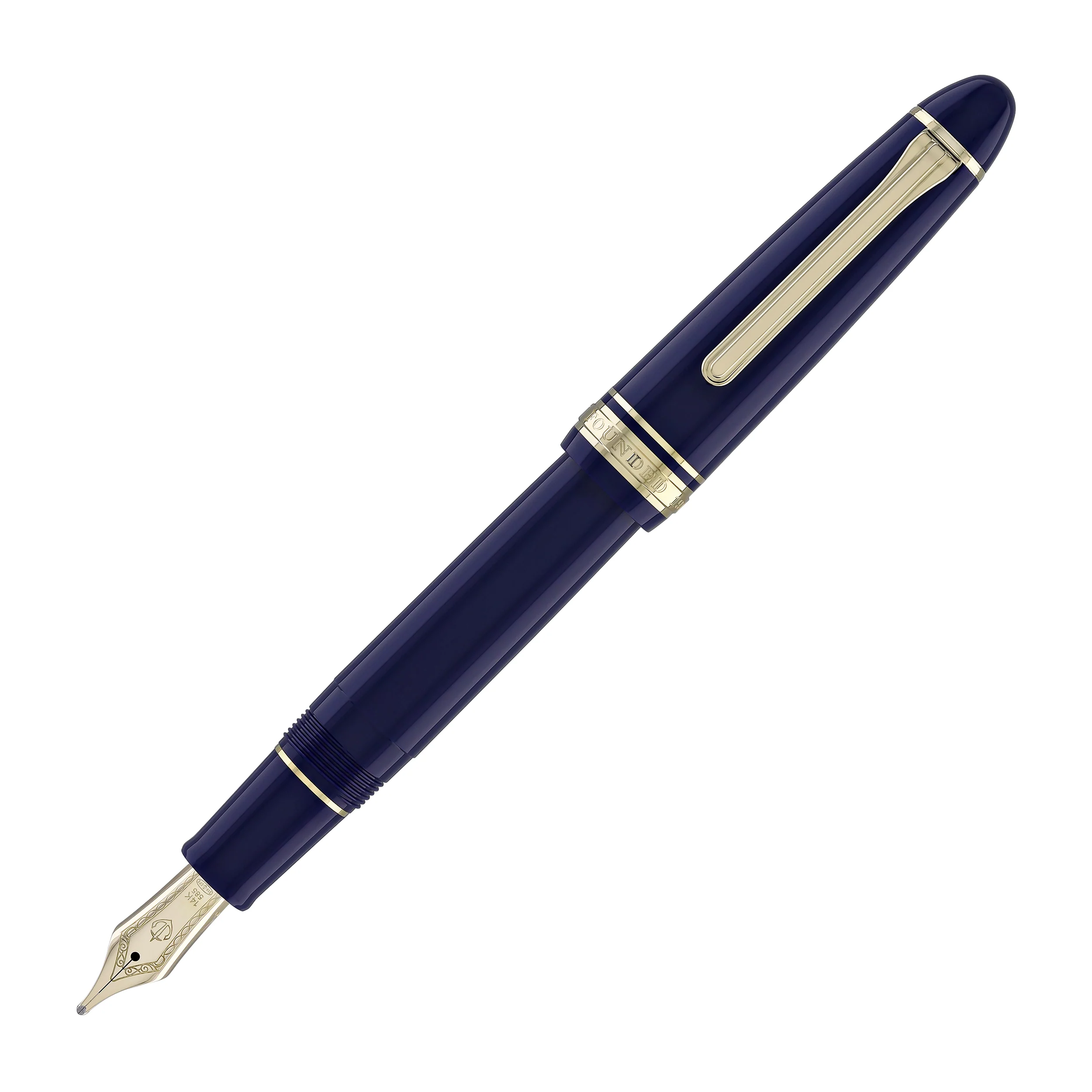 Sailor 1911 Large Fountain Pen in Blue - 14kt Gold Nib - Image 3
