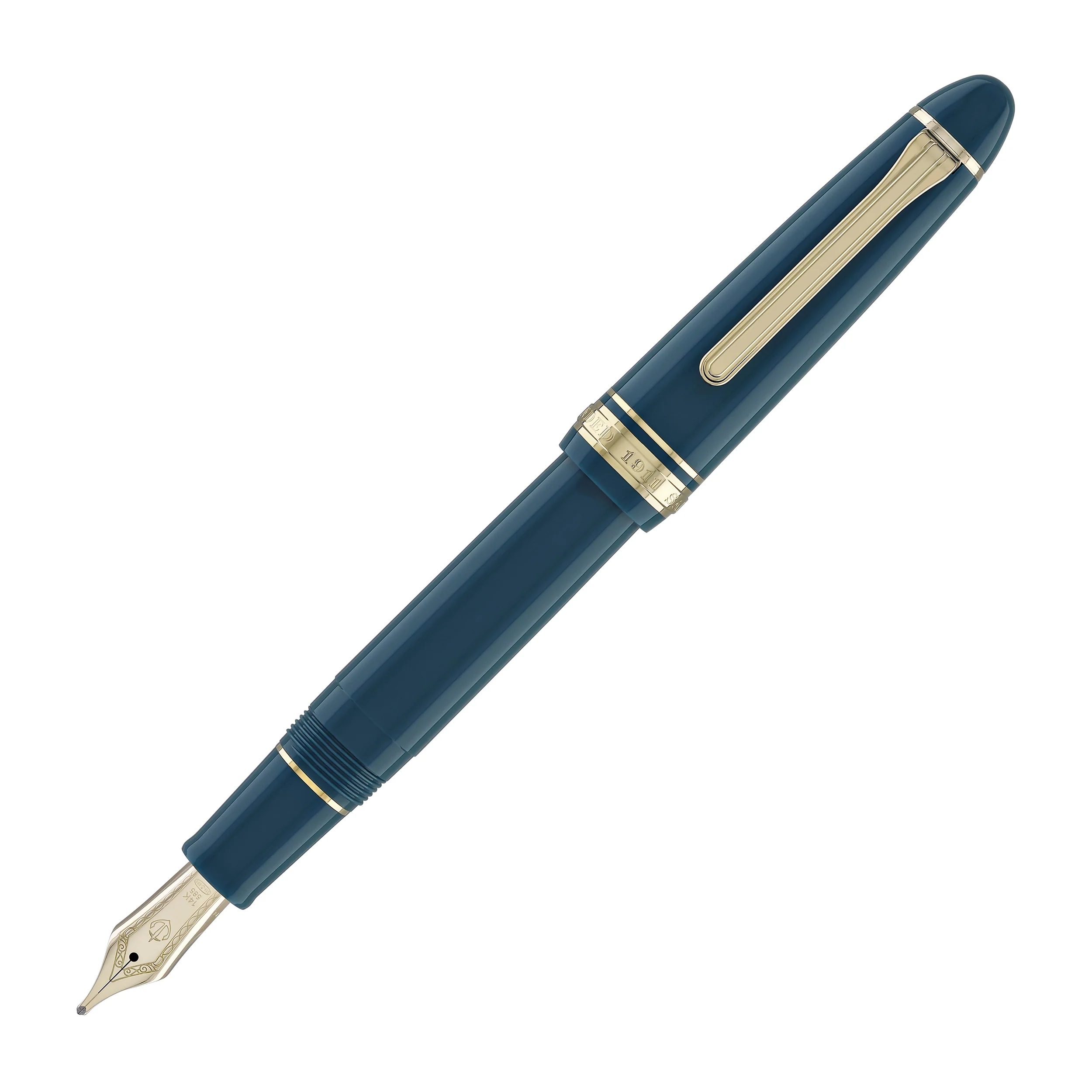 Sailor 1911 Large Fountain Pen in Green - 14kt Gold Nib - Image 3