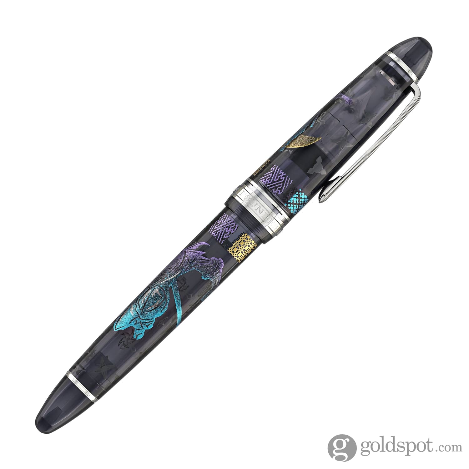 Sailor 1911 Large Ninja Fountain Pen in Tsuki with Silver Trim - 21kt Gold Nib - Image 6