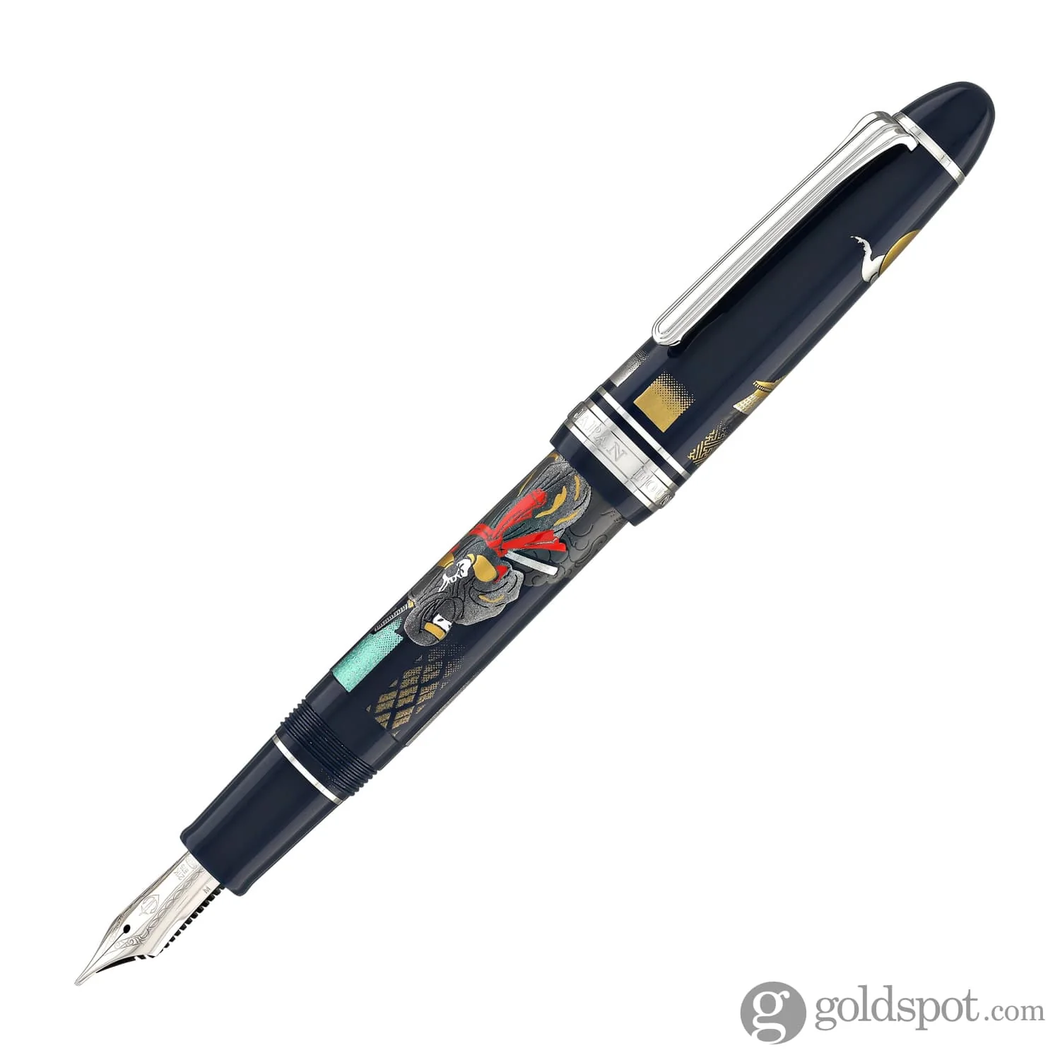 Sailor 1911 Large Ninja Fountain Pen "In" with Silver Trim - 21kt Gold Nib - Image 2