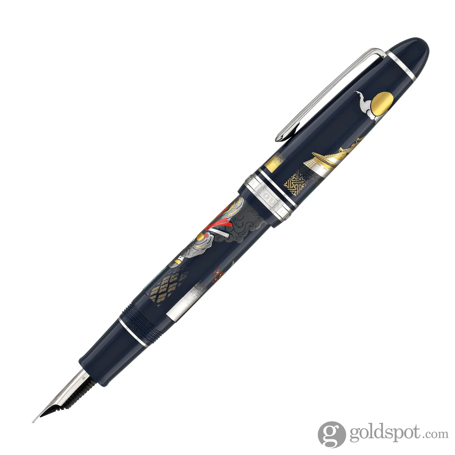 Sailor 1911 Large Ninja Fountain Pen "In" with Silver Trim - 21kt Gold Nib - Image 3