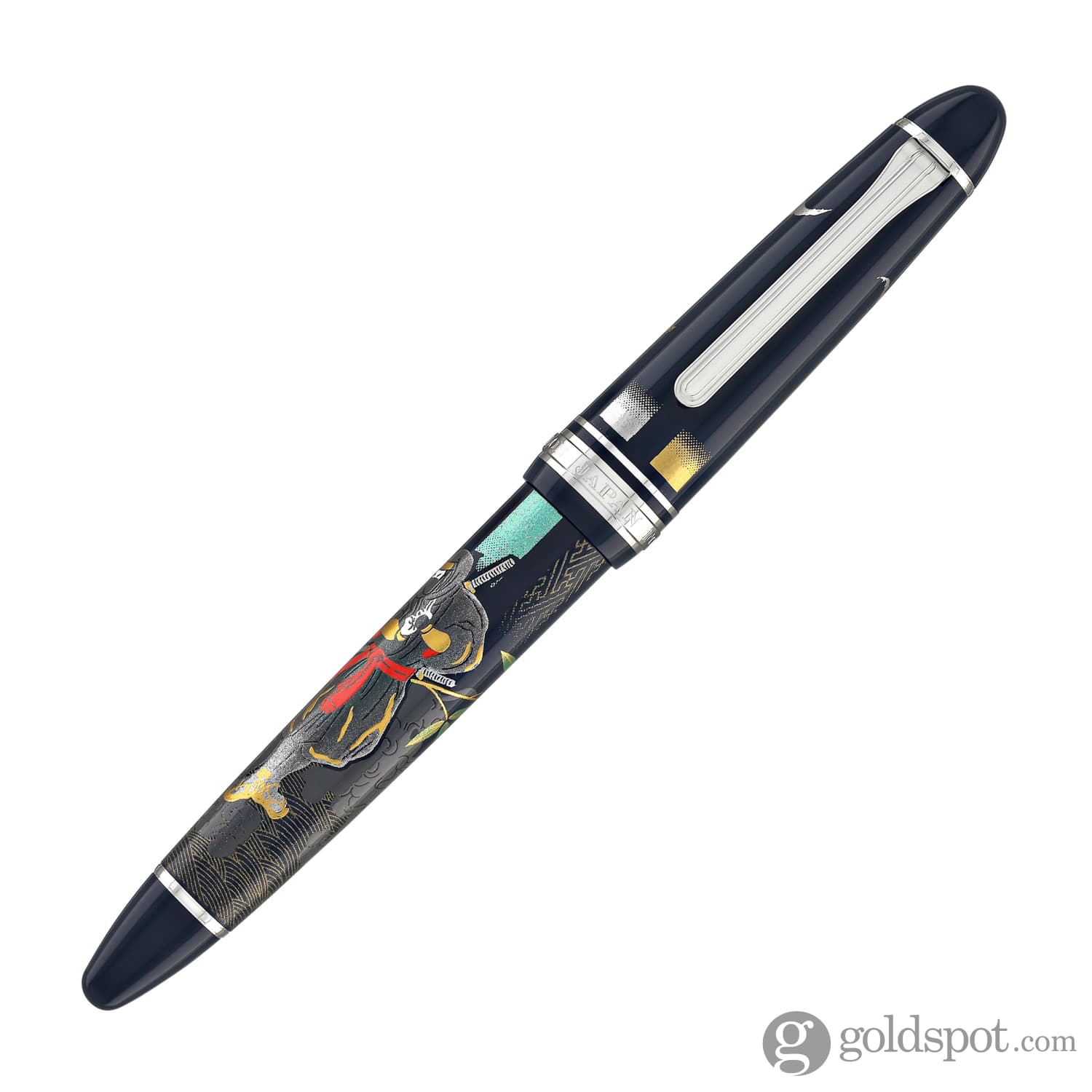 Sailor 1911 Large Ninja Fountain Pen "In" with Silver Trim - 21kt Gold Nib - Image 4