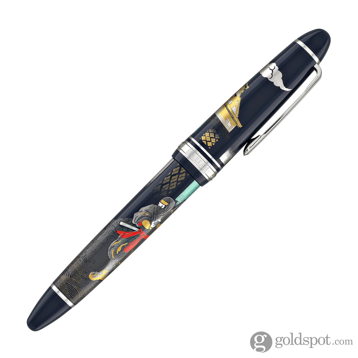 Sailor 1911 Large Ninja Fountain Pen "In" with Silver Trim - 21kt Gold Nib - Image 6