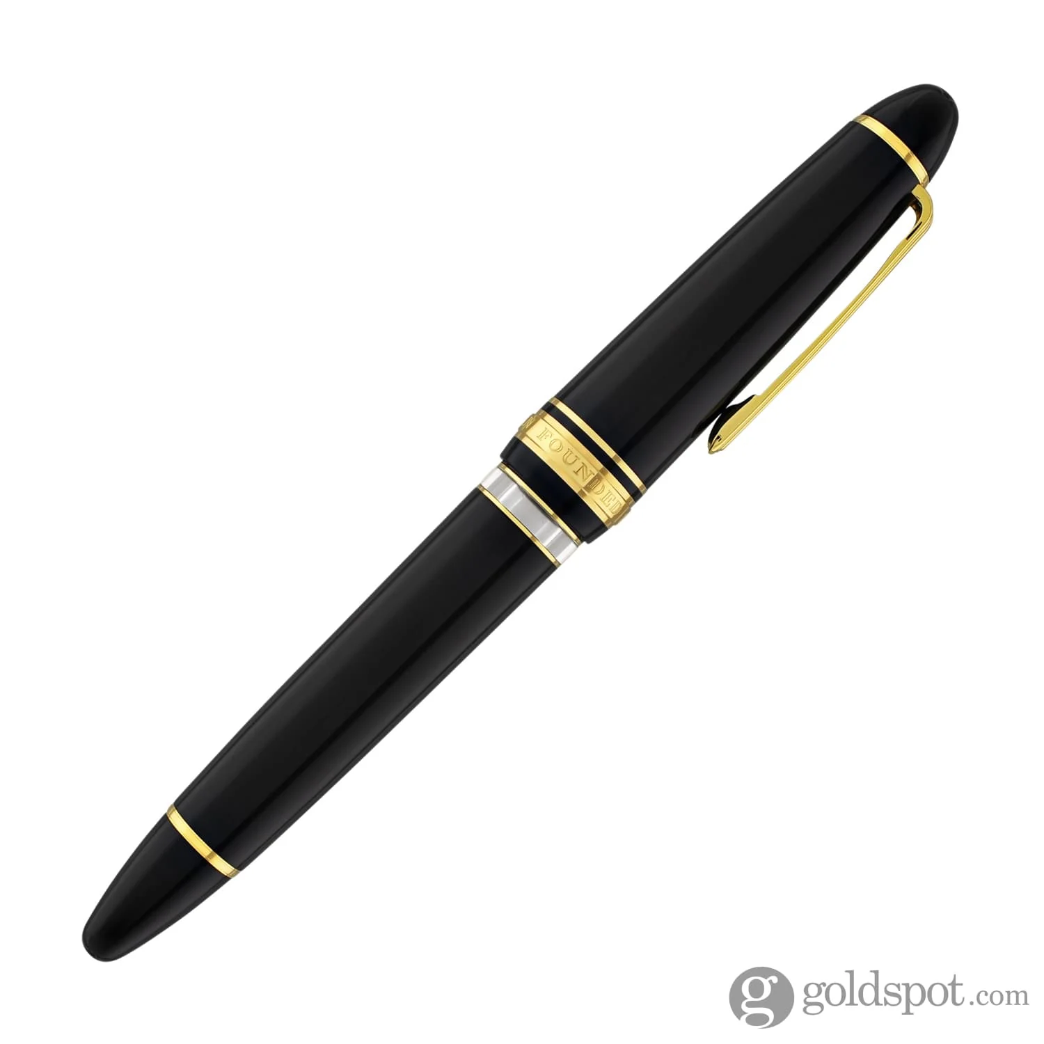 Sailor 1911 Large Realo Fountain Pen in Black with Gold Trim - 21K Gold - Image 6