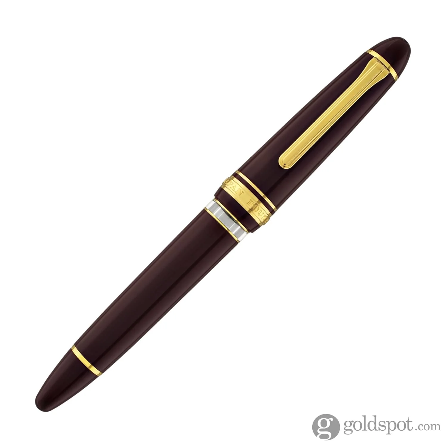Sailor 1911 Large Realo Fountain Pen in Maroon with Gold Trim - 21K Gold - Image 4